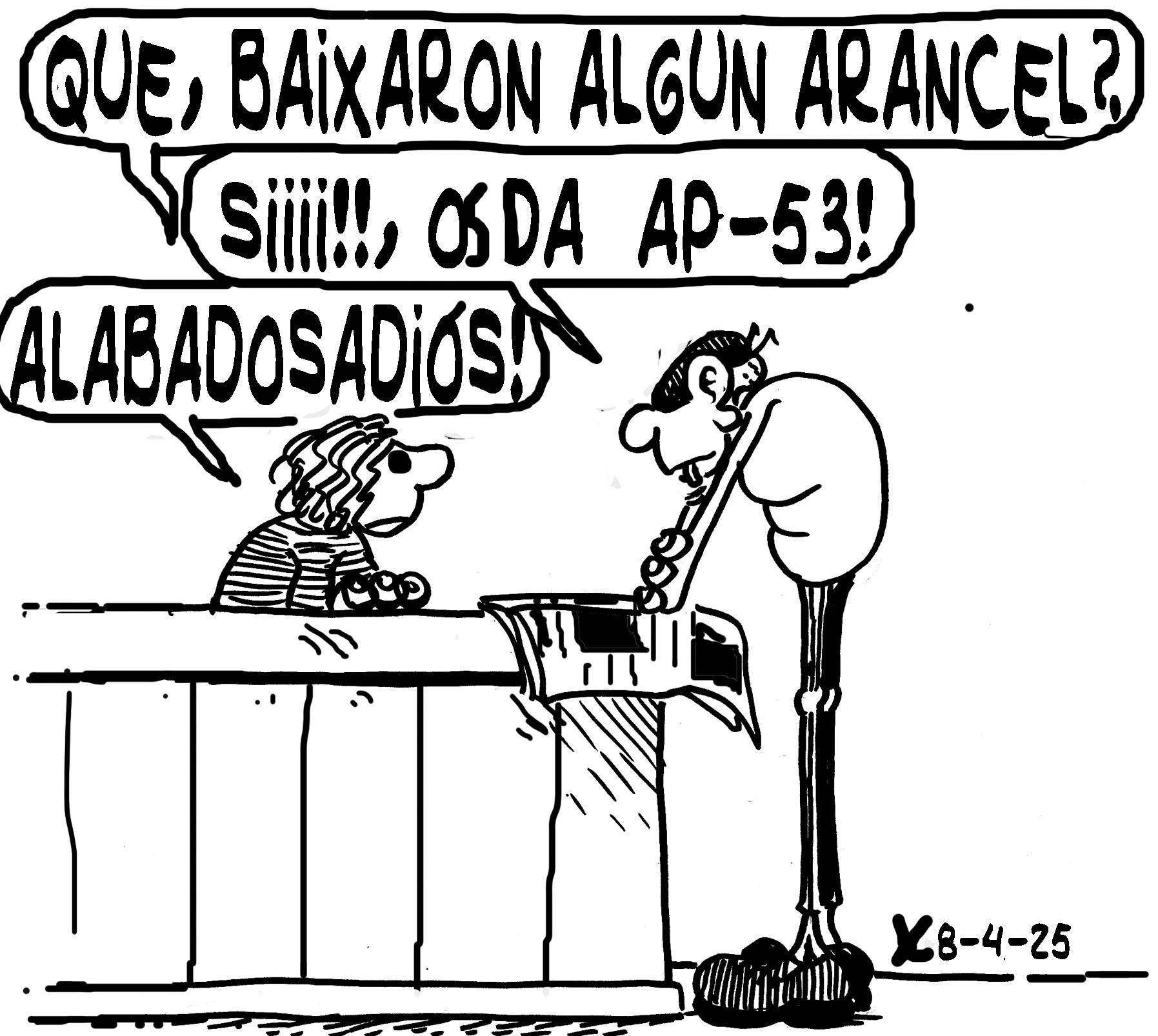 Viñeta de O Carrabouxo do 8 de abril de 2025