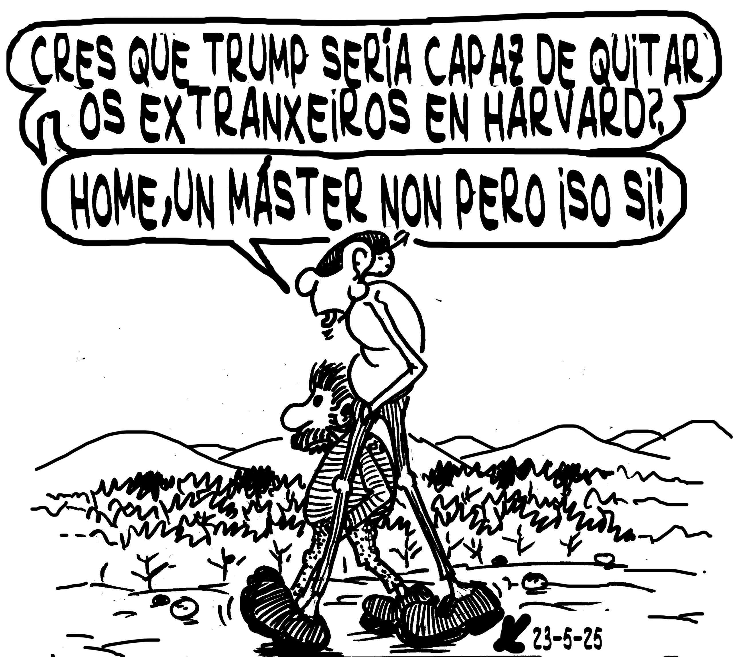 Viñeta de O Carrabouxo do 23 de maio de 2025