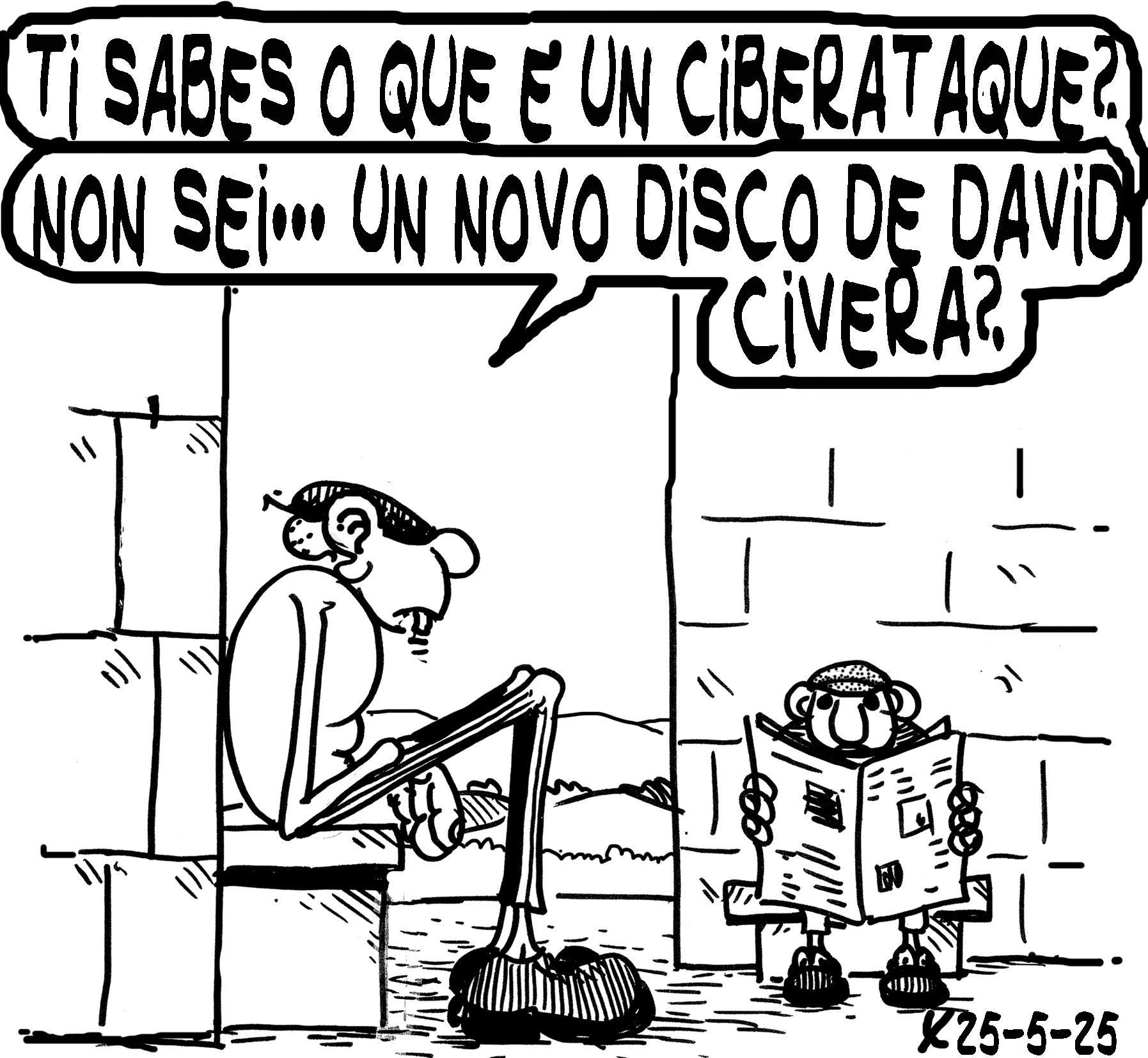 Viñeta de O Carrabouxo do 25 de maio de 2025