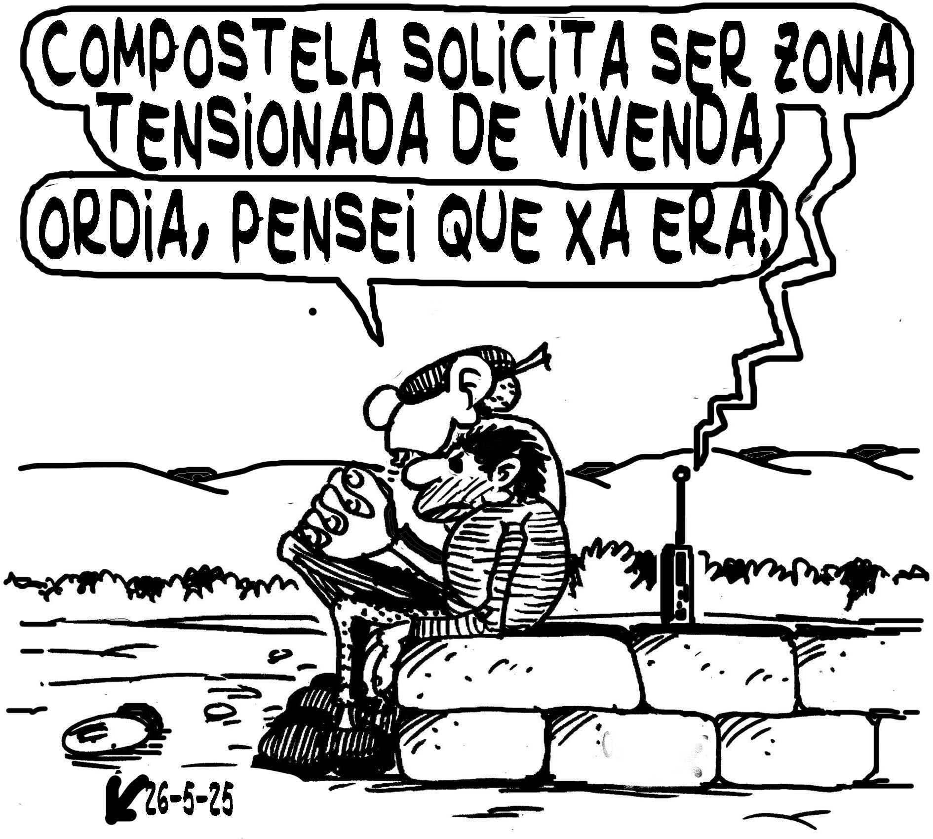 Viñeta de O Carrabouxo do 26 de maio de 2025