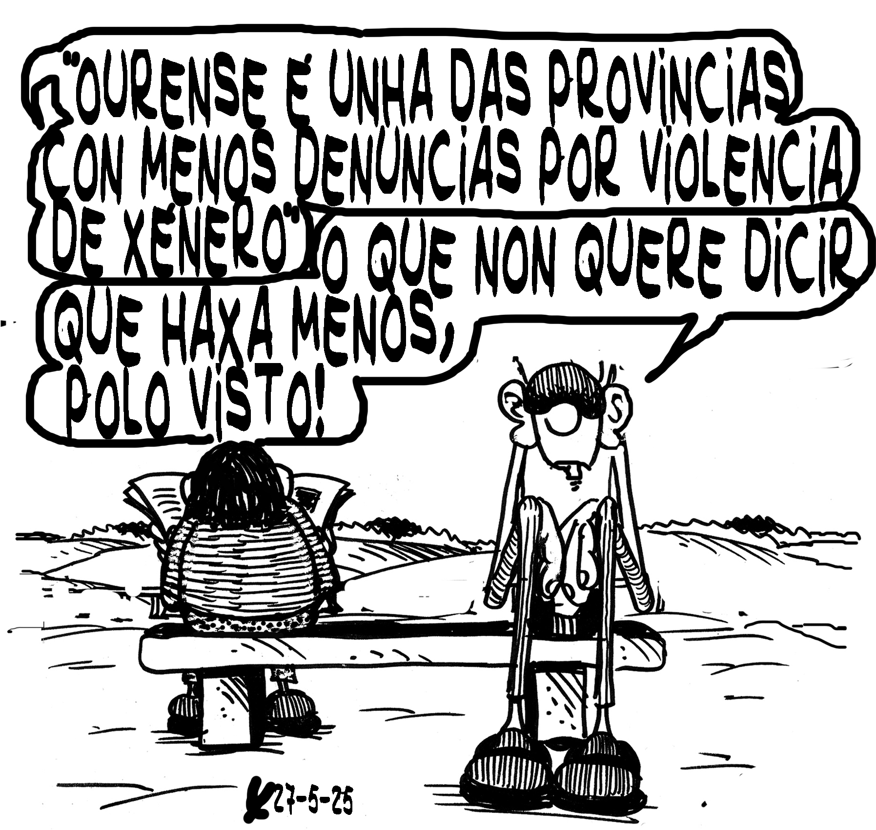 Viñeta de O Carrabouxo do 27 de maio de 2025