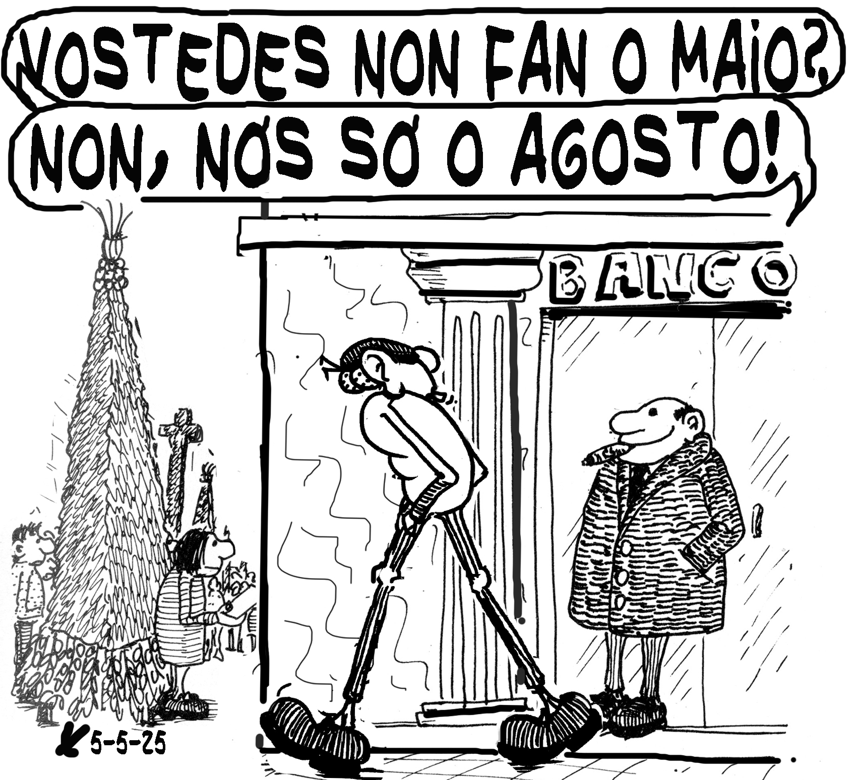Viñeta de O Carrabouxo do 5 de maio de 2025