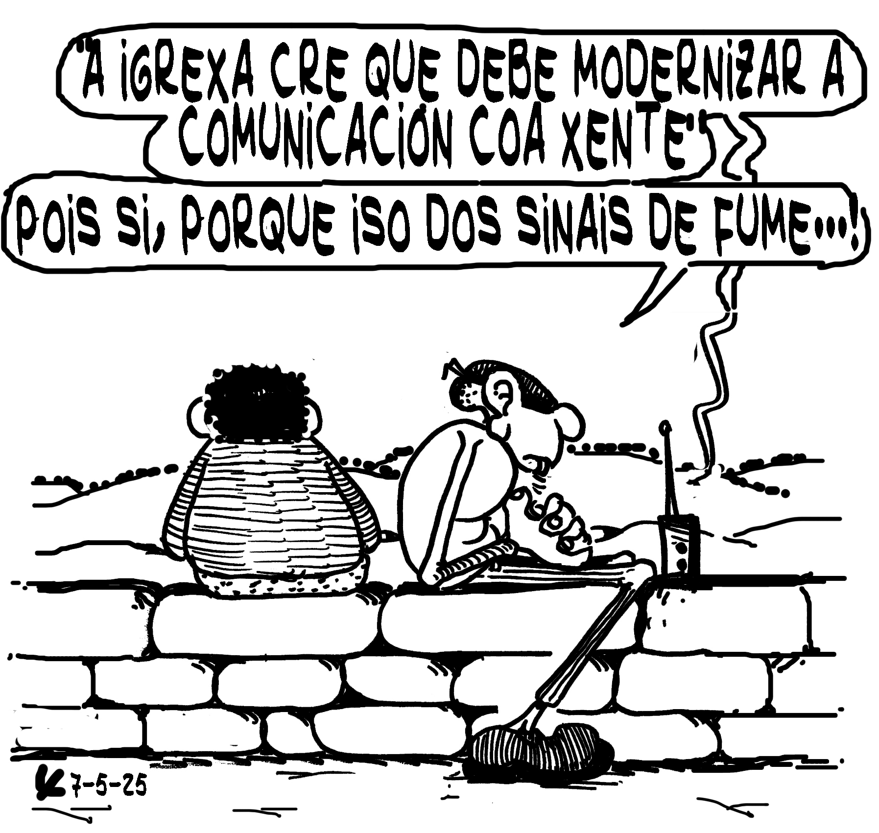 Viñeta de O Carrabouxo do 7 de maio de 2025