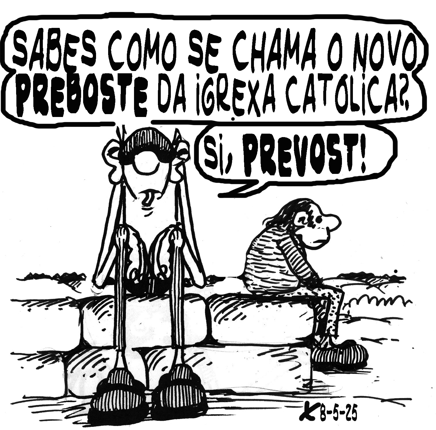 Viñeta de O Carrabouxo do 8 de maio de 2025