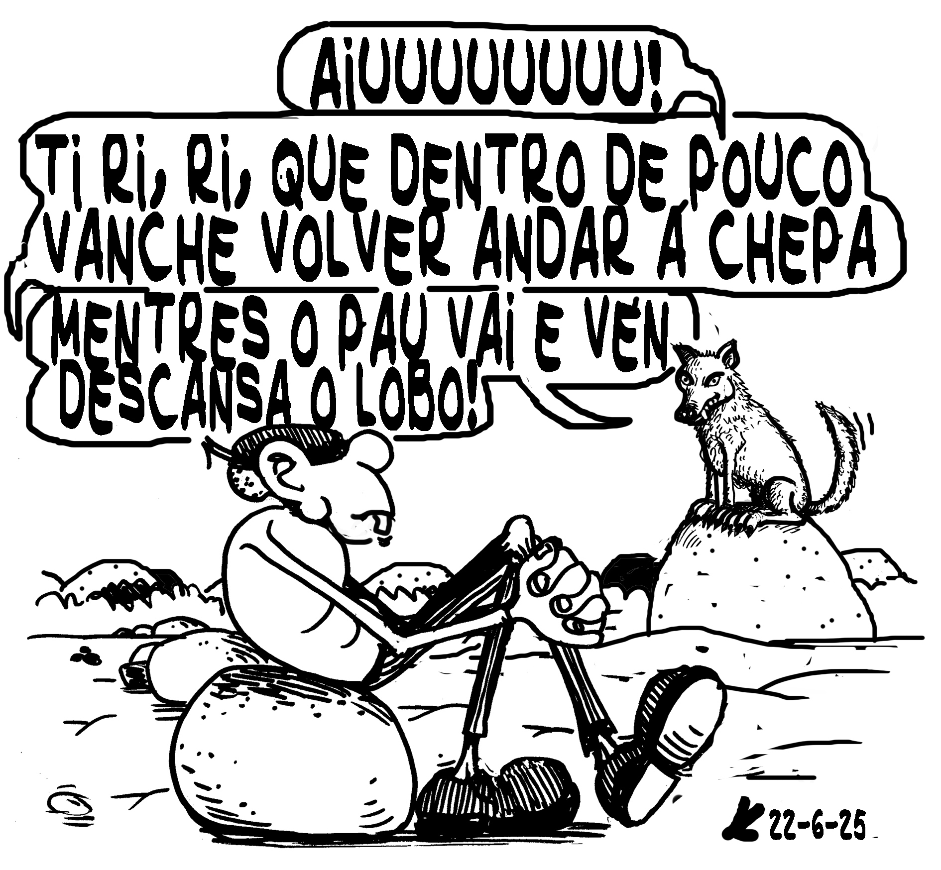 Viñeta de O Carrabouxo do 22 de xuño de 2025