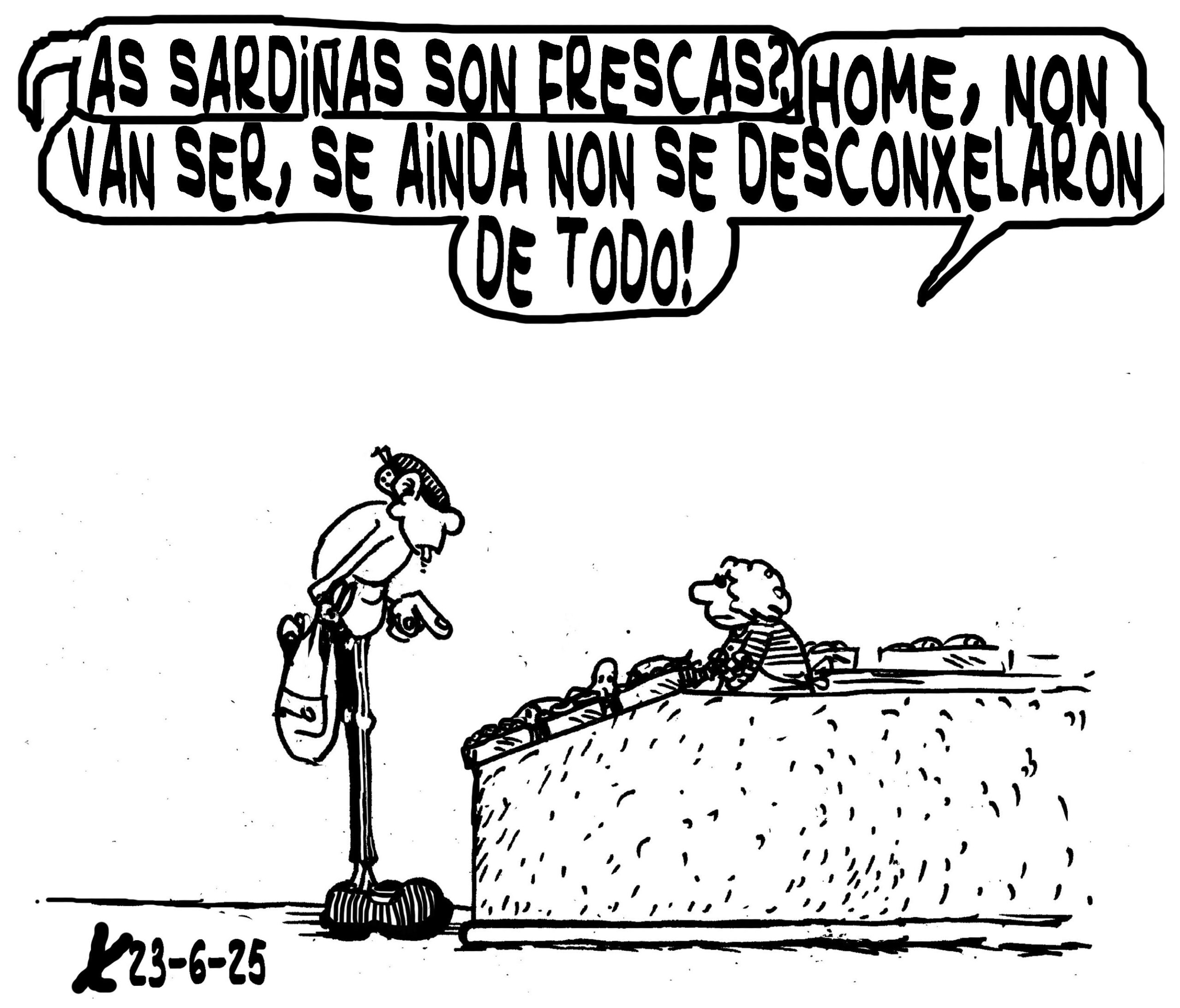 Viñeta de O Carrabouxo do 23 de xuño de 2025