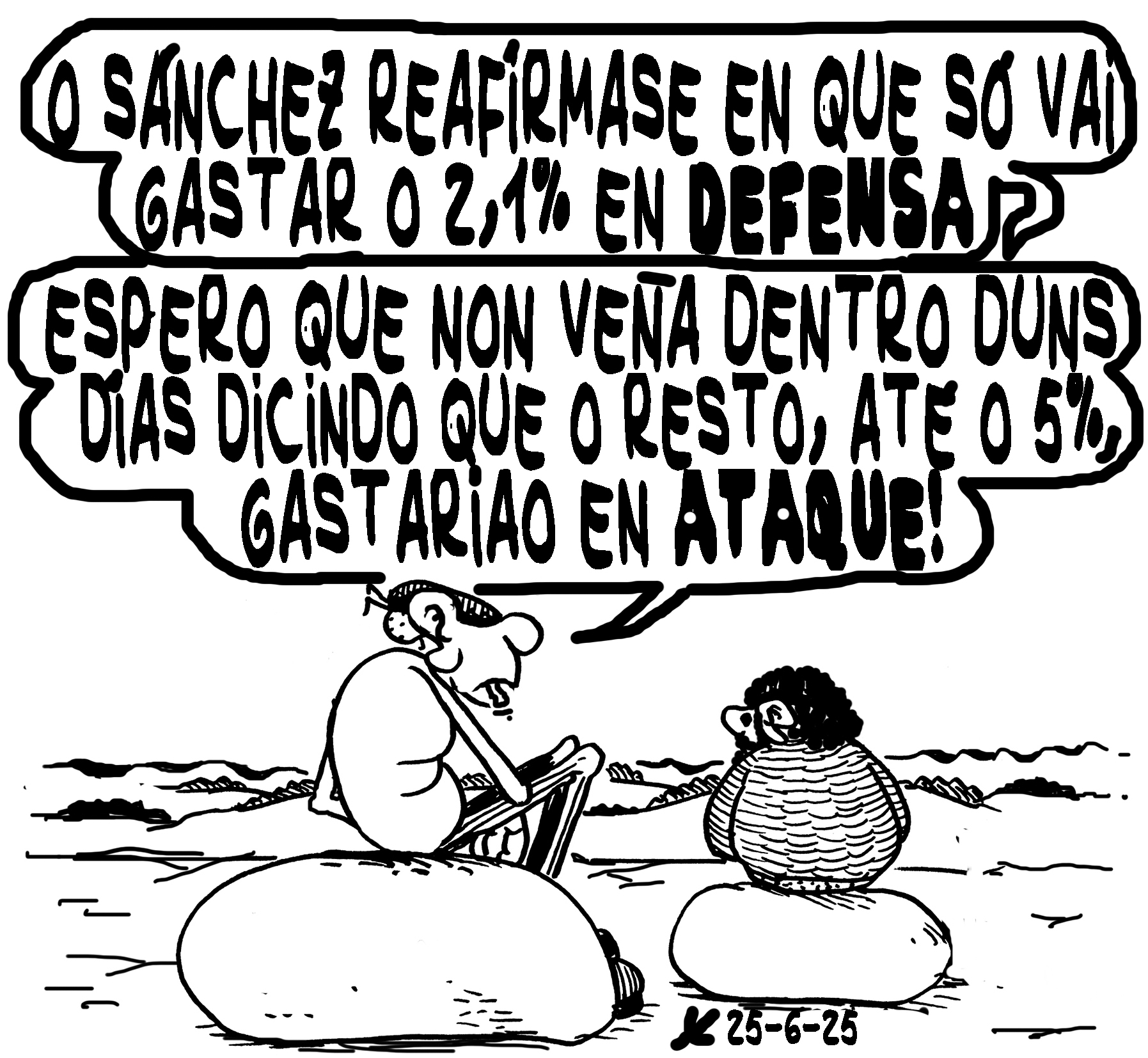 Viñeta de O Carrabouxo do 25 de xuño de 2025