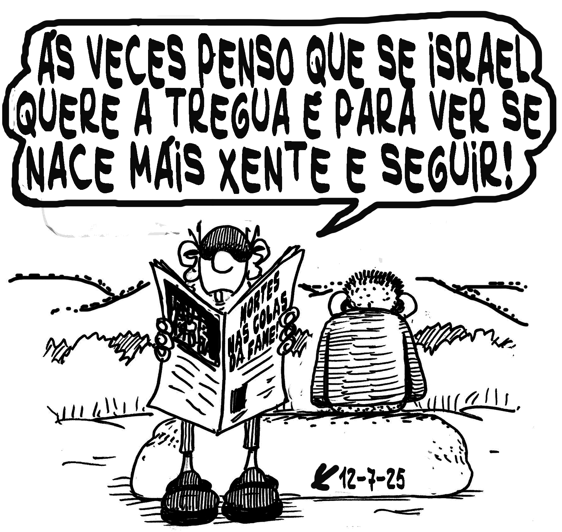 Viñeta de O Carrabouxo do 12 de xullo de 2025