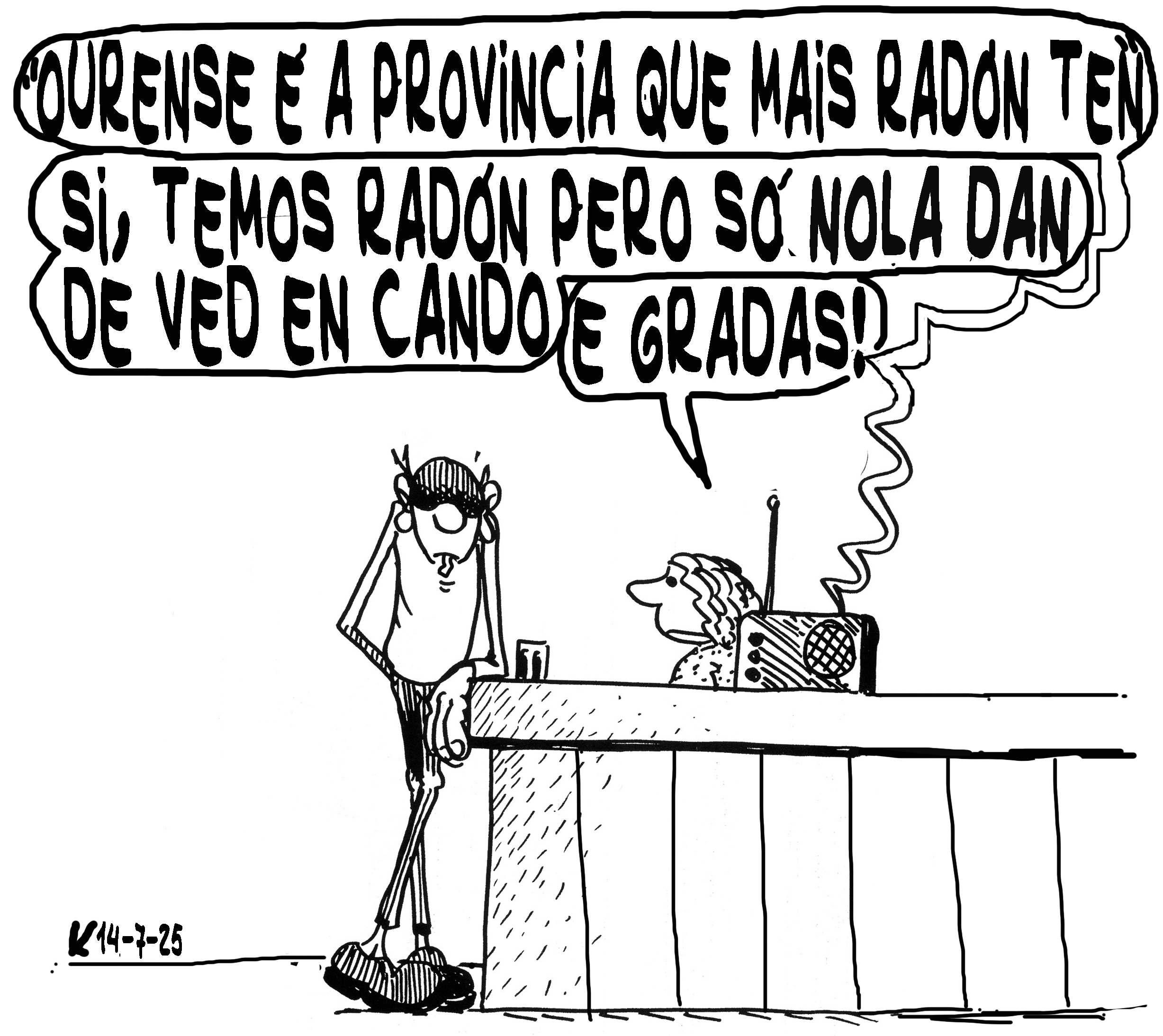 Viñeta de O Carrabouxo do 14 de xullo de 2025