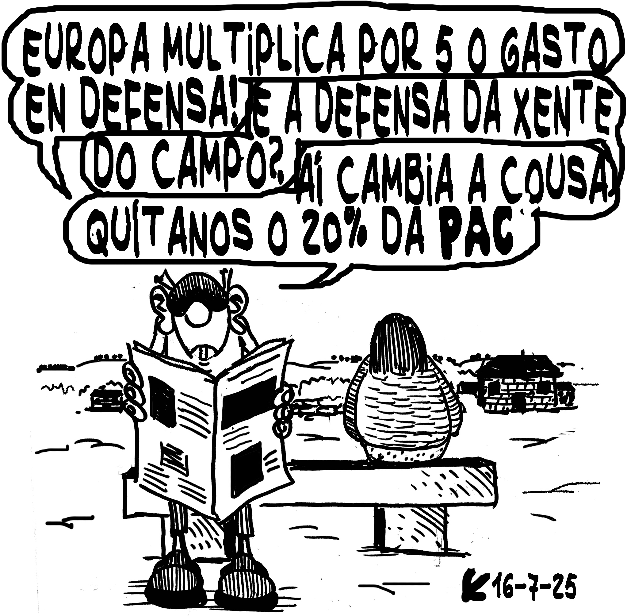 Viñeta de O Carrabouxo do 16 de xullo de 2025