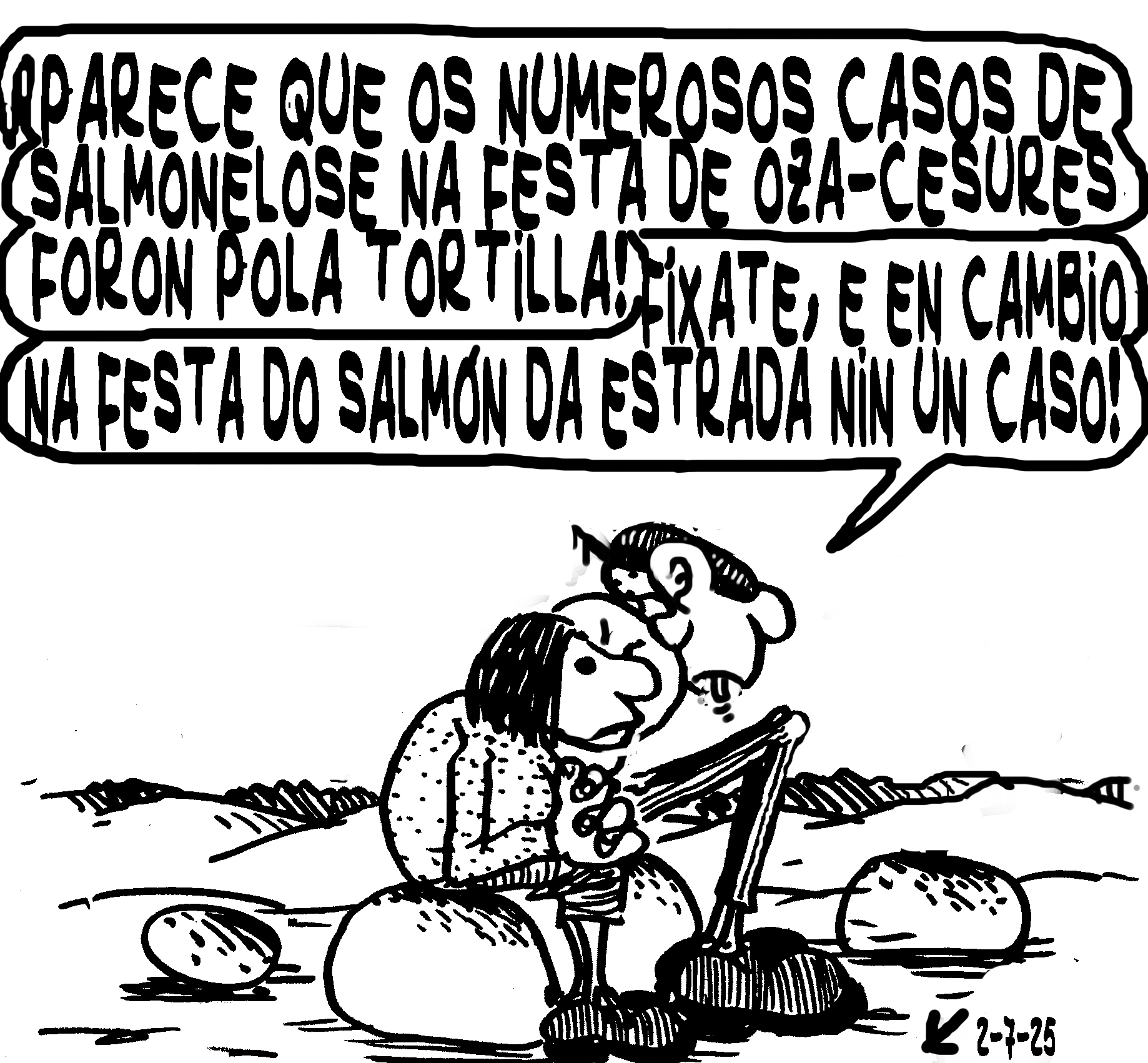 Viñeta de O Carrabouxo do 1 de xullo de 2025