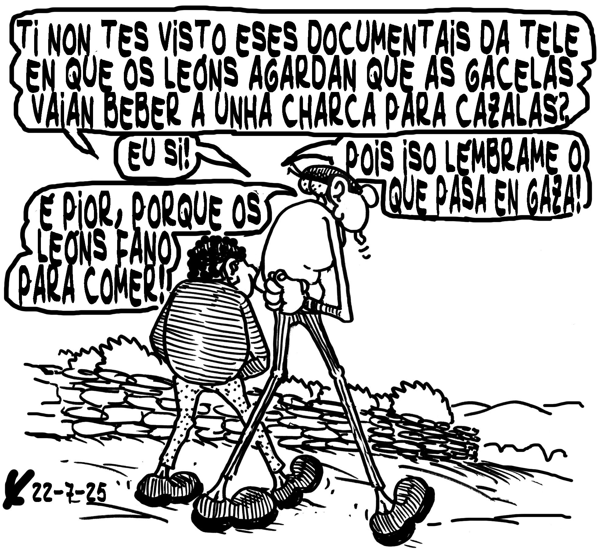 Viñeta de O Carrabouxo do 22 de xullo de 2025