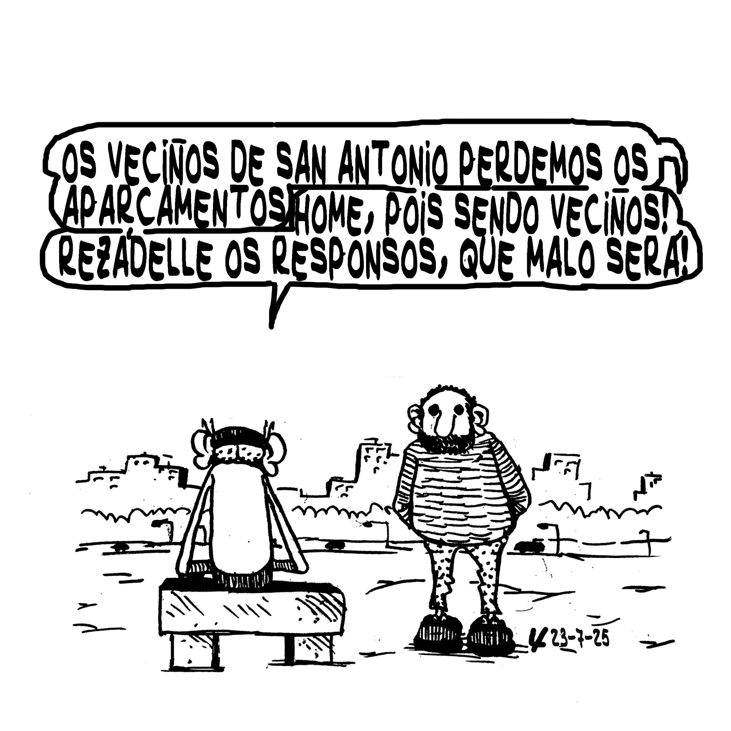 Viñeta de O Carrabouxo do 23 de xullo de 2025