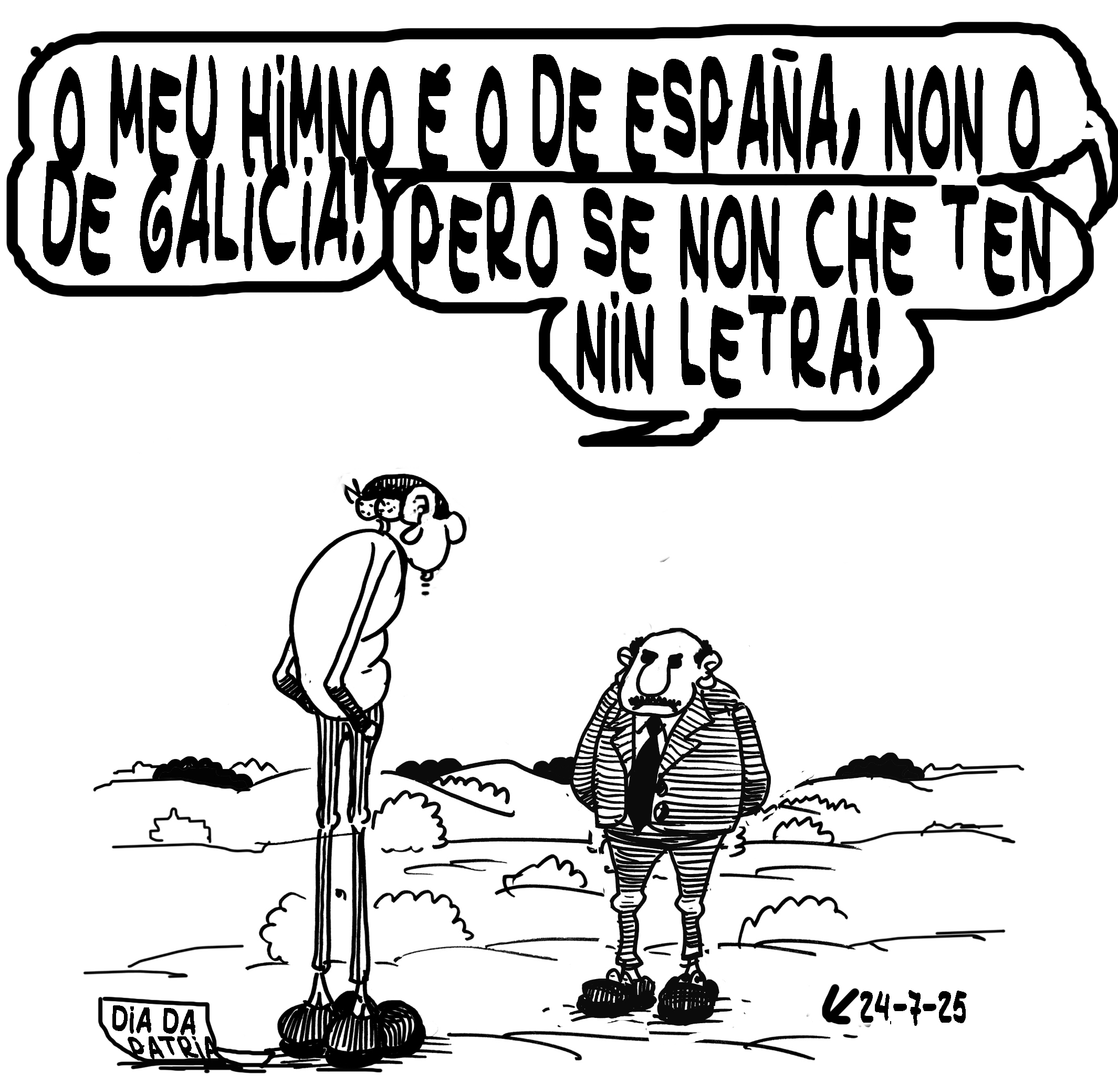 Viñeta de O Carrabouxo do 24 de xullo de 2025