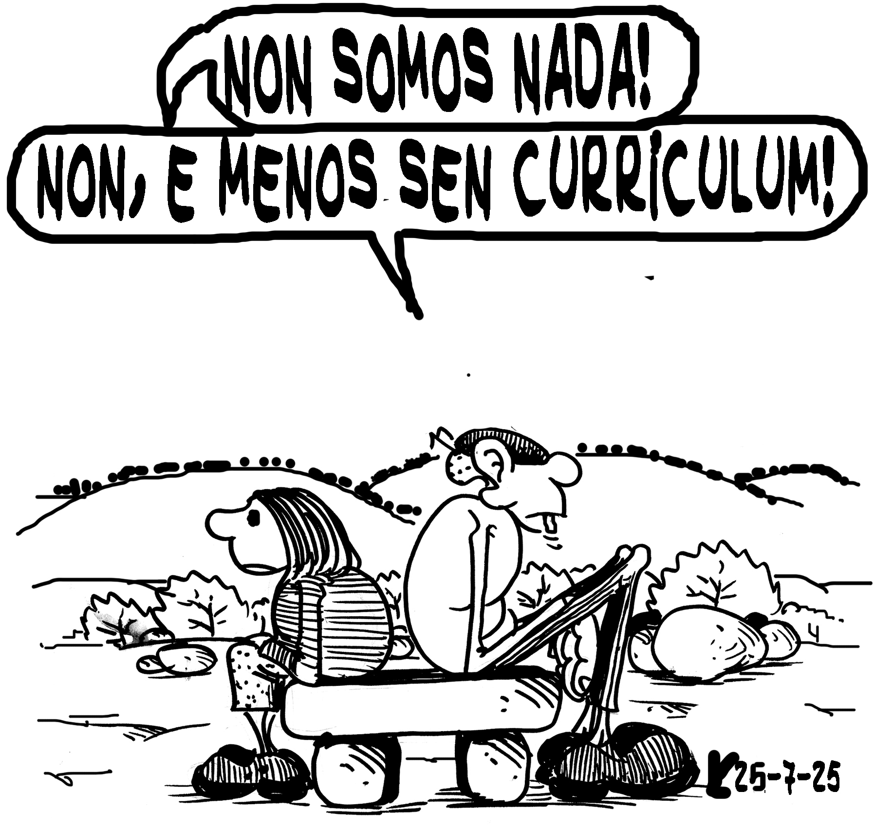 Viñeta de O Carrabouxo do 25 de xullo de 2025