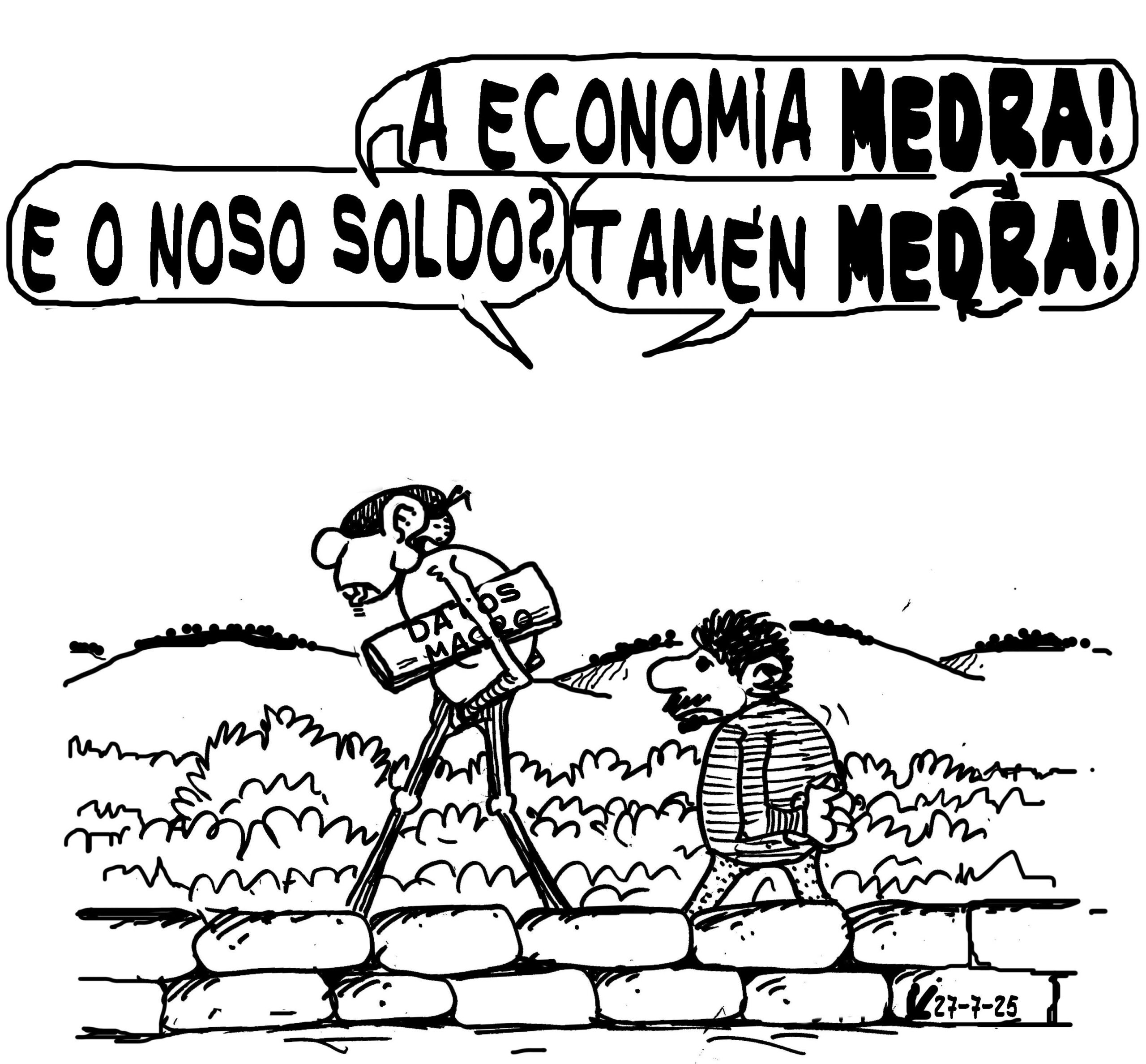 Viñeta de O Carrabouxo do 27 de xullo de 2025