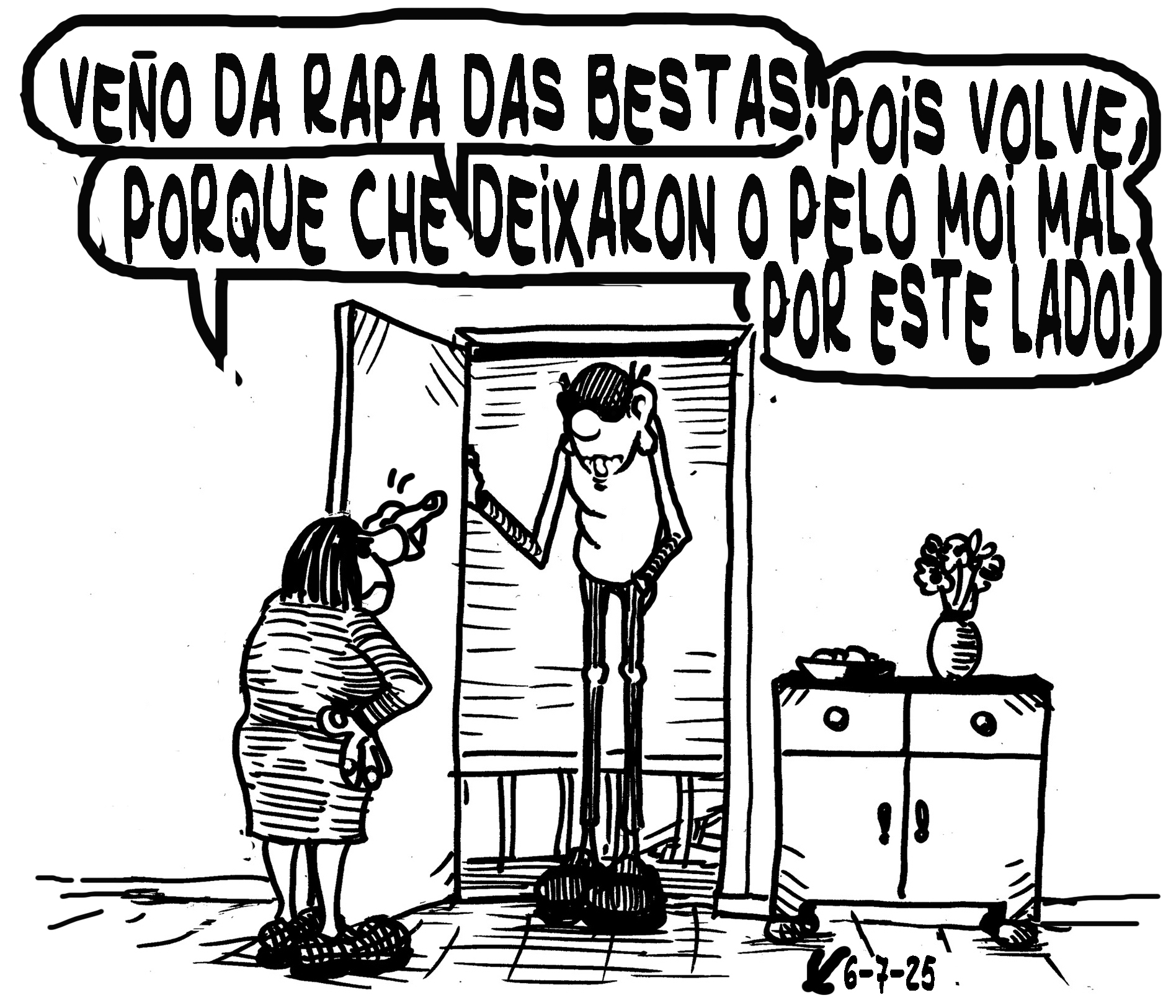 Viñeta de O Carrabouxo do 6 de xullo de 2025