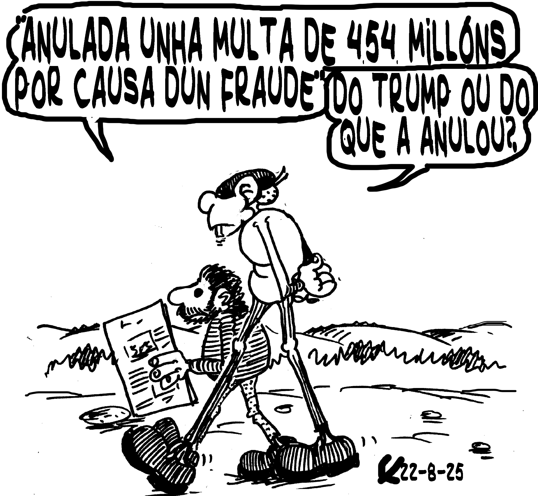 Viñeta de O Carrabouxo do 22 de agosto de 2025