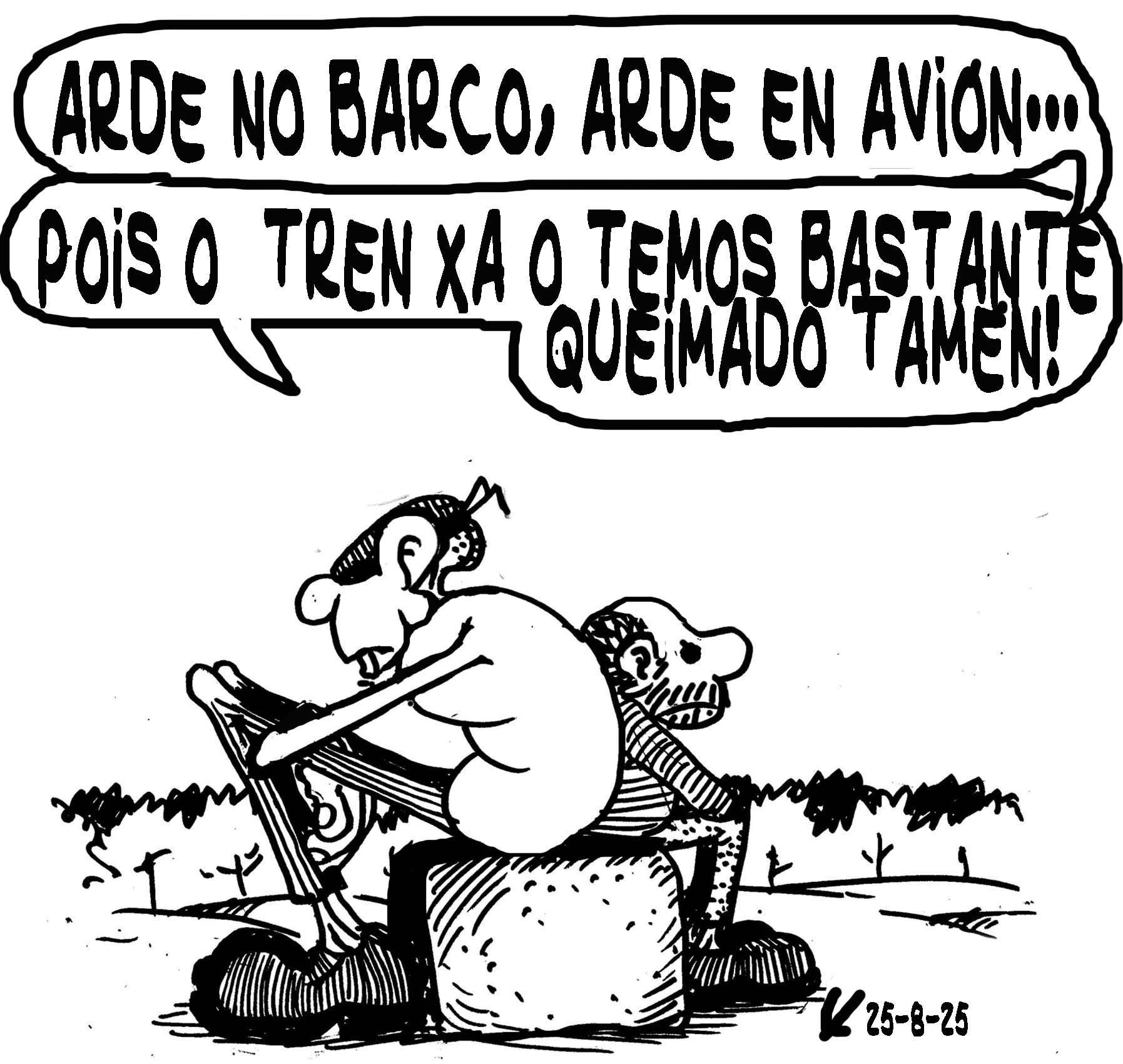 Viñeta de O Carrabouxo do 25 de agosto de 2025