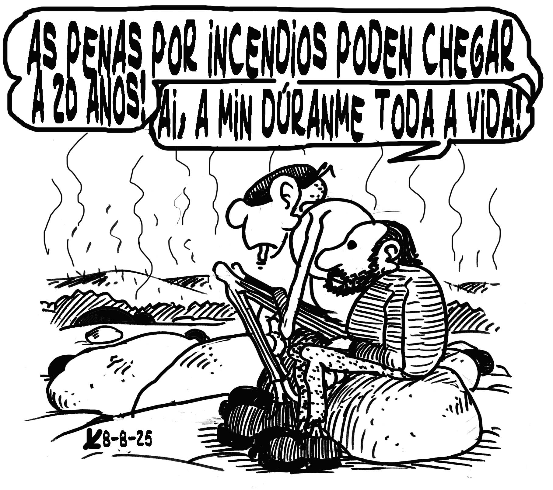 Viñeta de O Carrabouxo do 8 de agosto de 2025