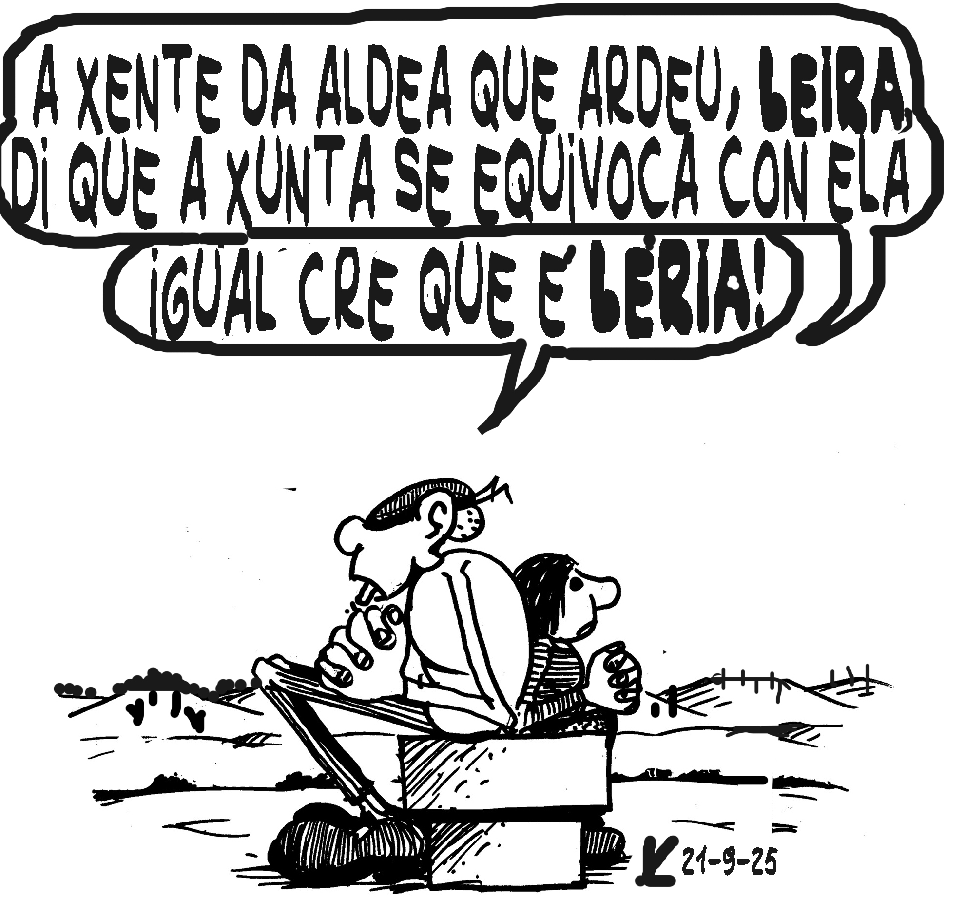 Viñeta de O Carrabouxo do 21 de setembro de 2025