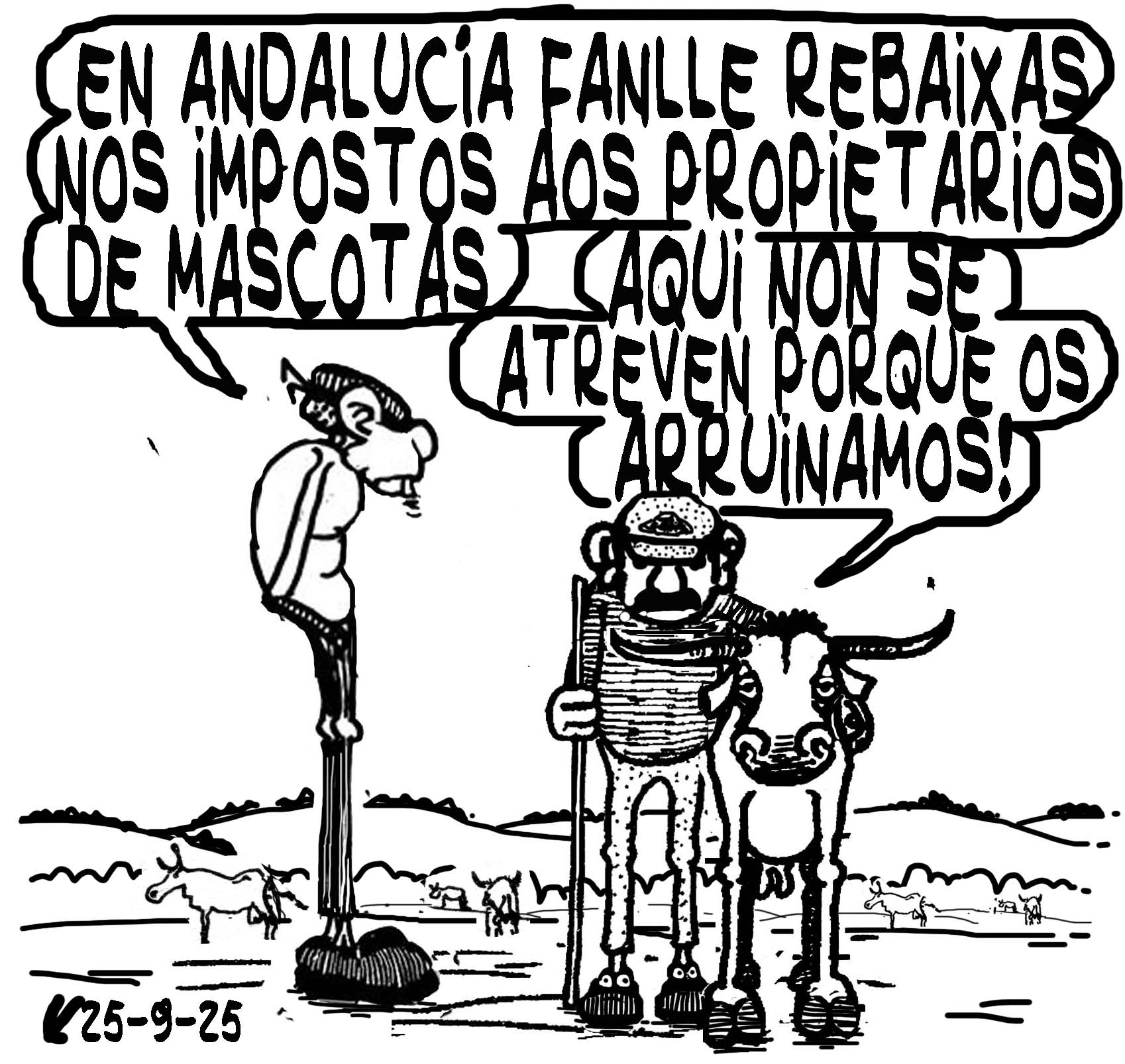 Viñeta de O Carrabouxo do 25 de setembro de 2025