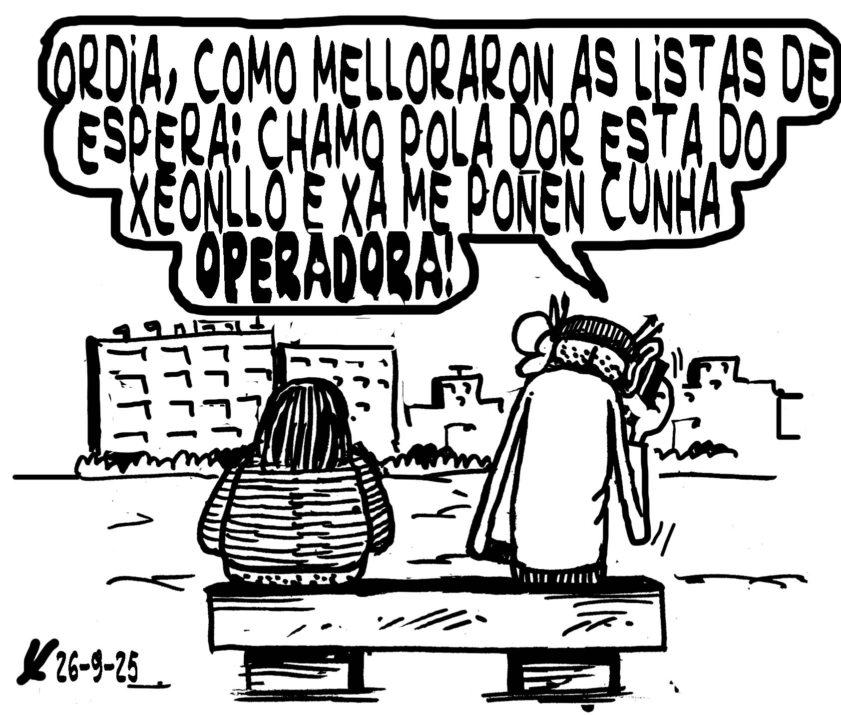 Viñeta de O Carrabouxo do 26 de setembro de 2025