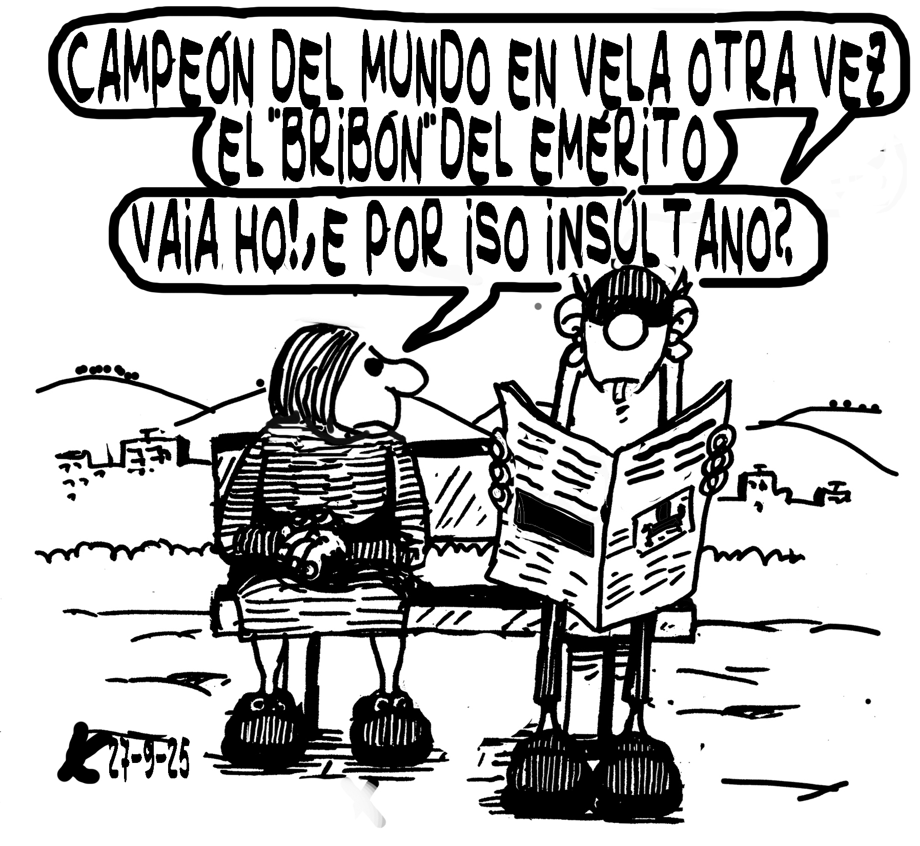 Viñeta de O Carrabouxo do 27 de setembro de 2025