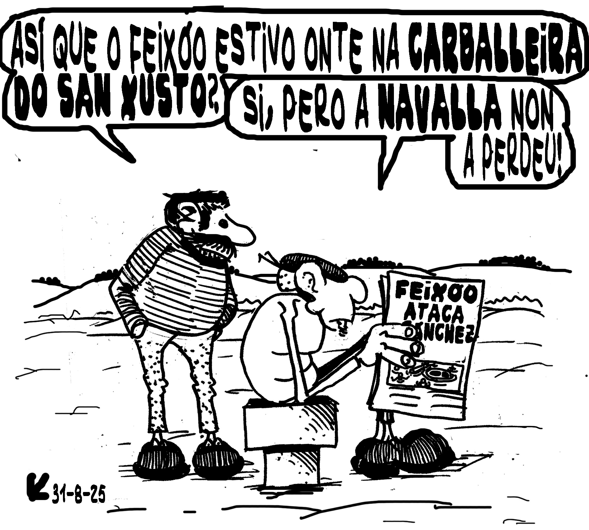 Viñeta de O Carrabouxo do 31 de agosto de 2025