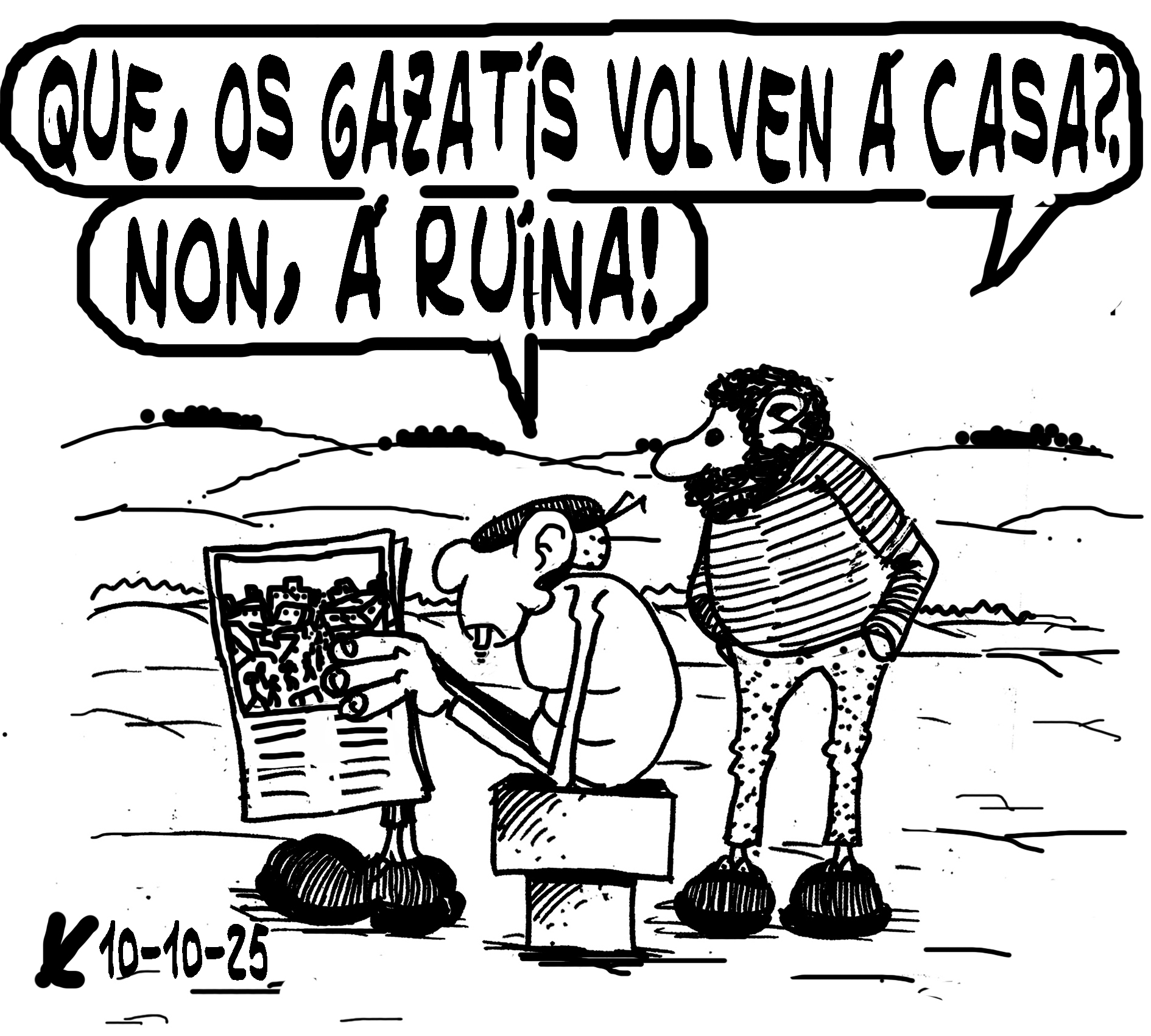 Viñeta de O Carrabouxo do 10 de outubro de 2025