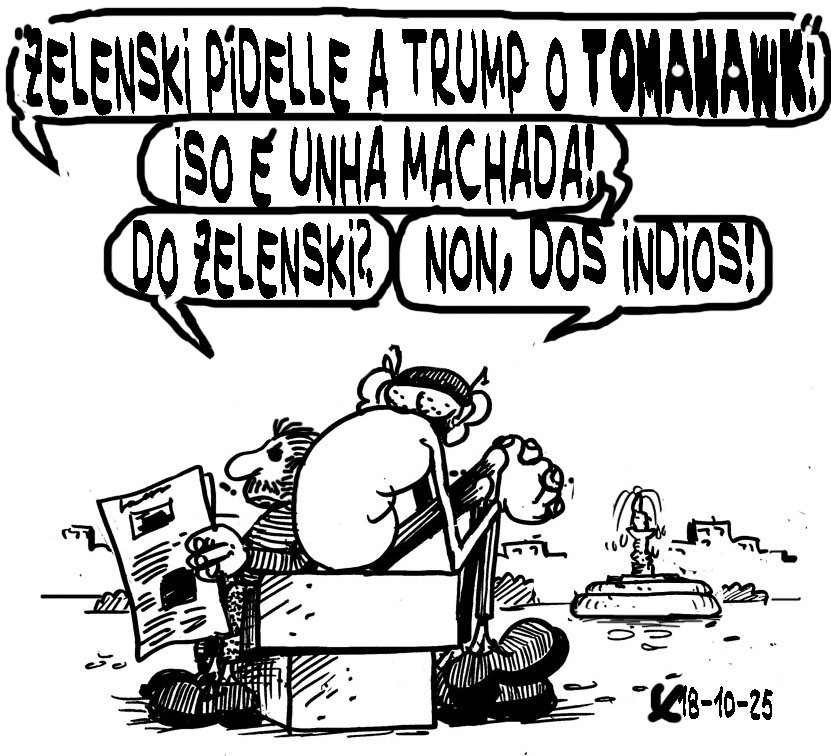 Viñeta de O Carrabouxo do 18 de outubro de 2025