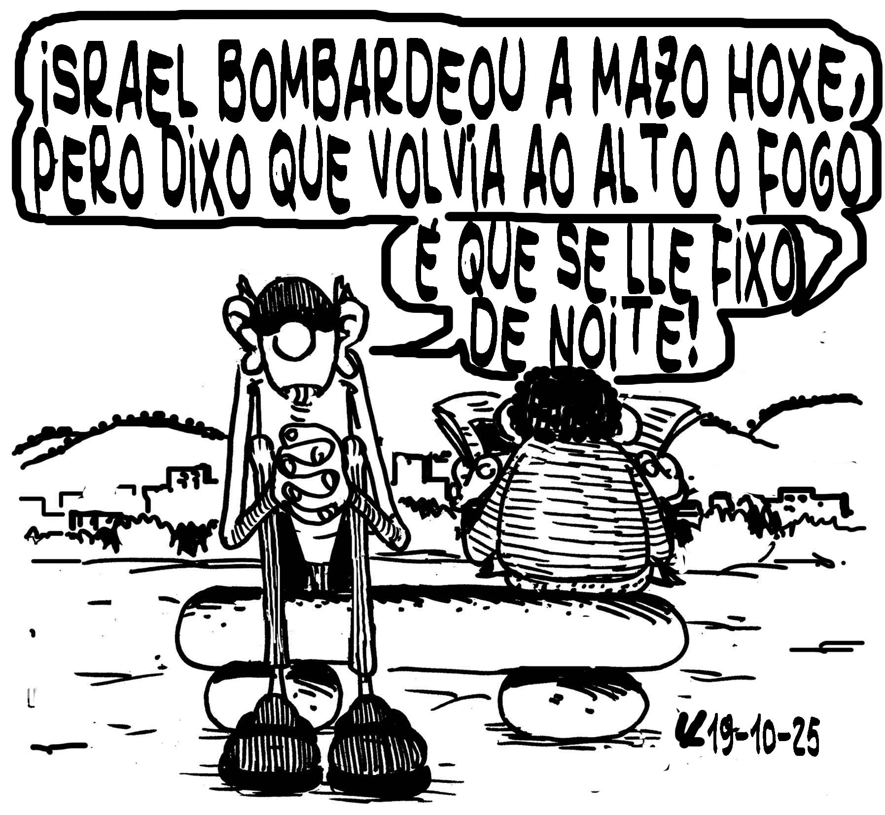 Viñeta de O Carrabouxo do 19 de outubro de 2025