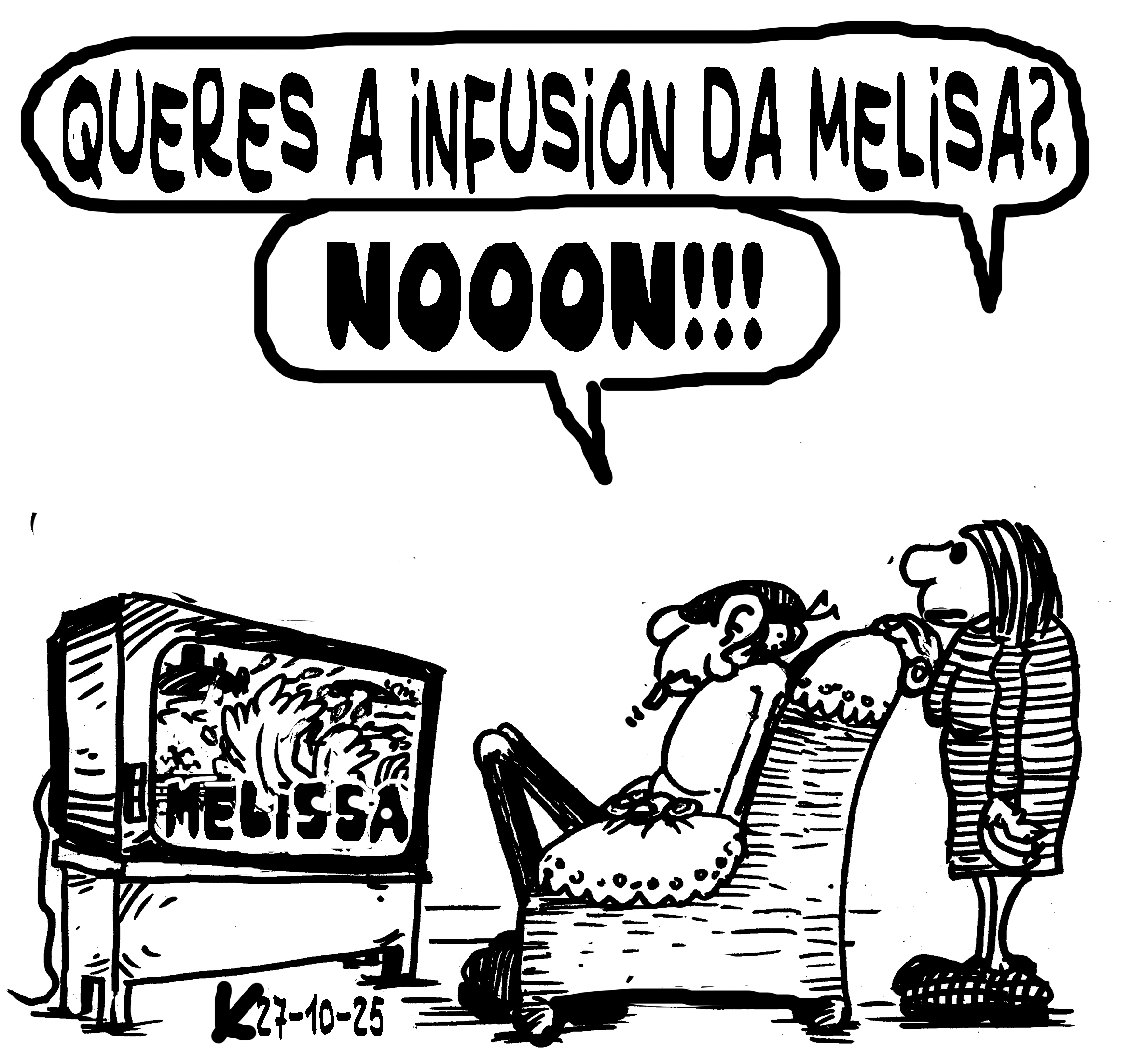 Viñeta de O Carrabouxo do 27 de outubro de 2025