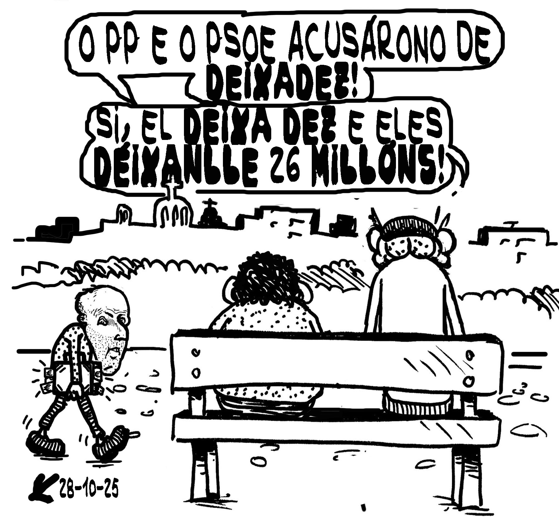 Viñeta de O Carrabouxo do 28 de outubro de 2025