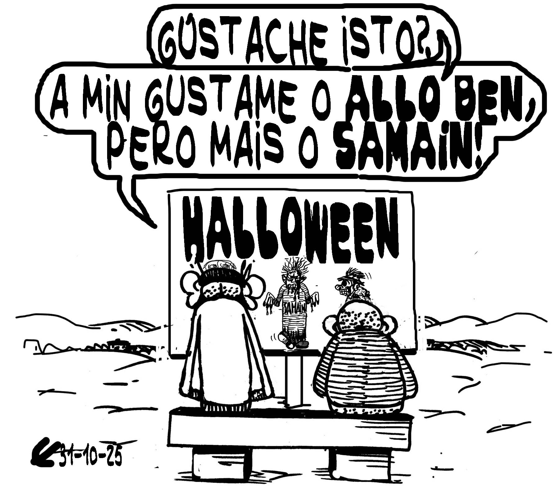 Viñeta de O Carrabouxo do 31 de outubro de 2025