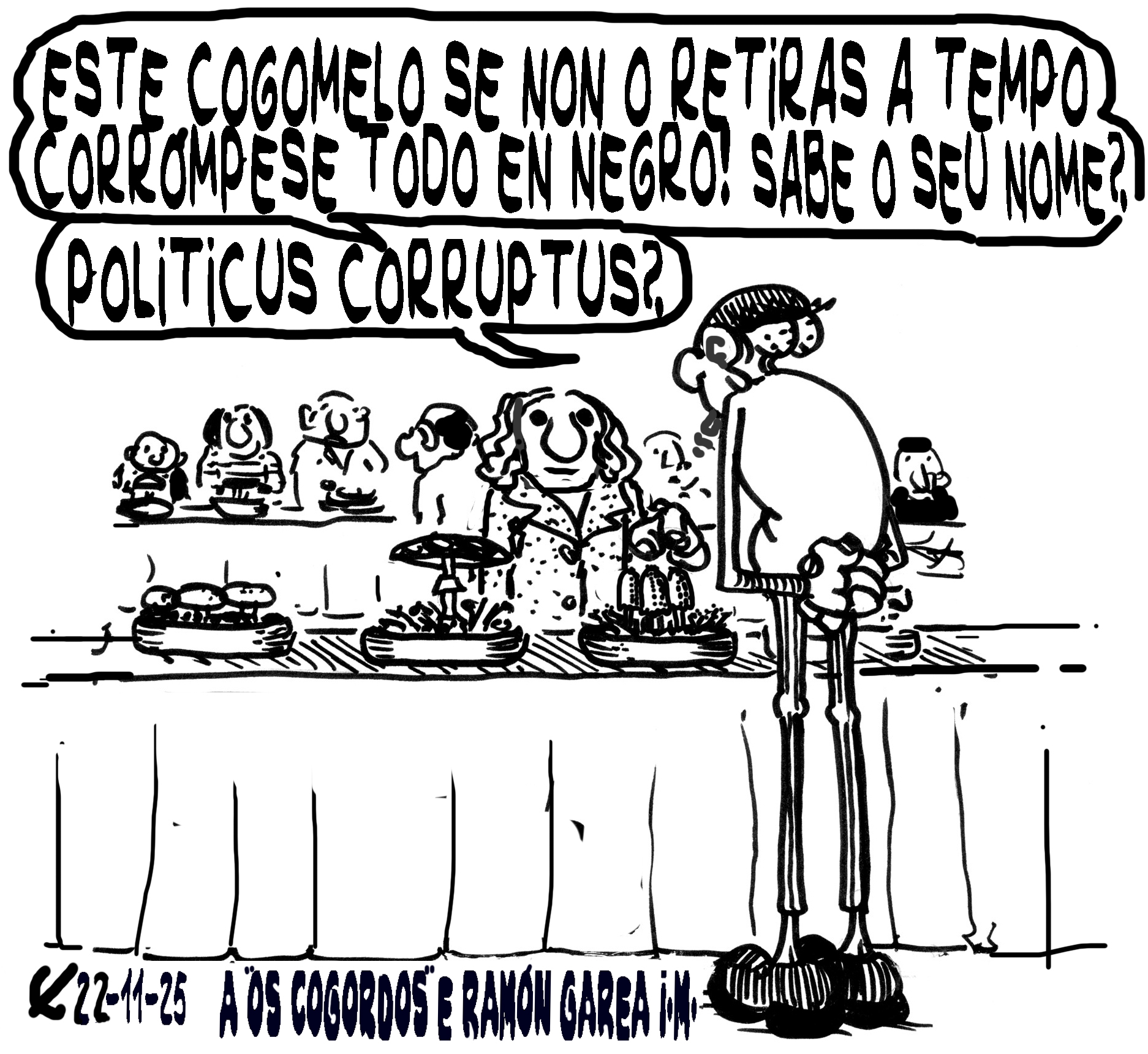 Viñeta de O Carrabouxo do 22 de novembro de 2025