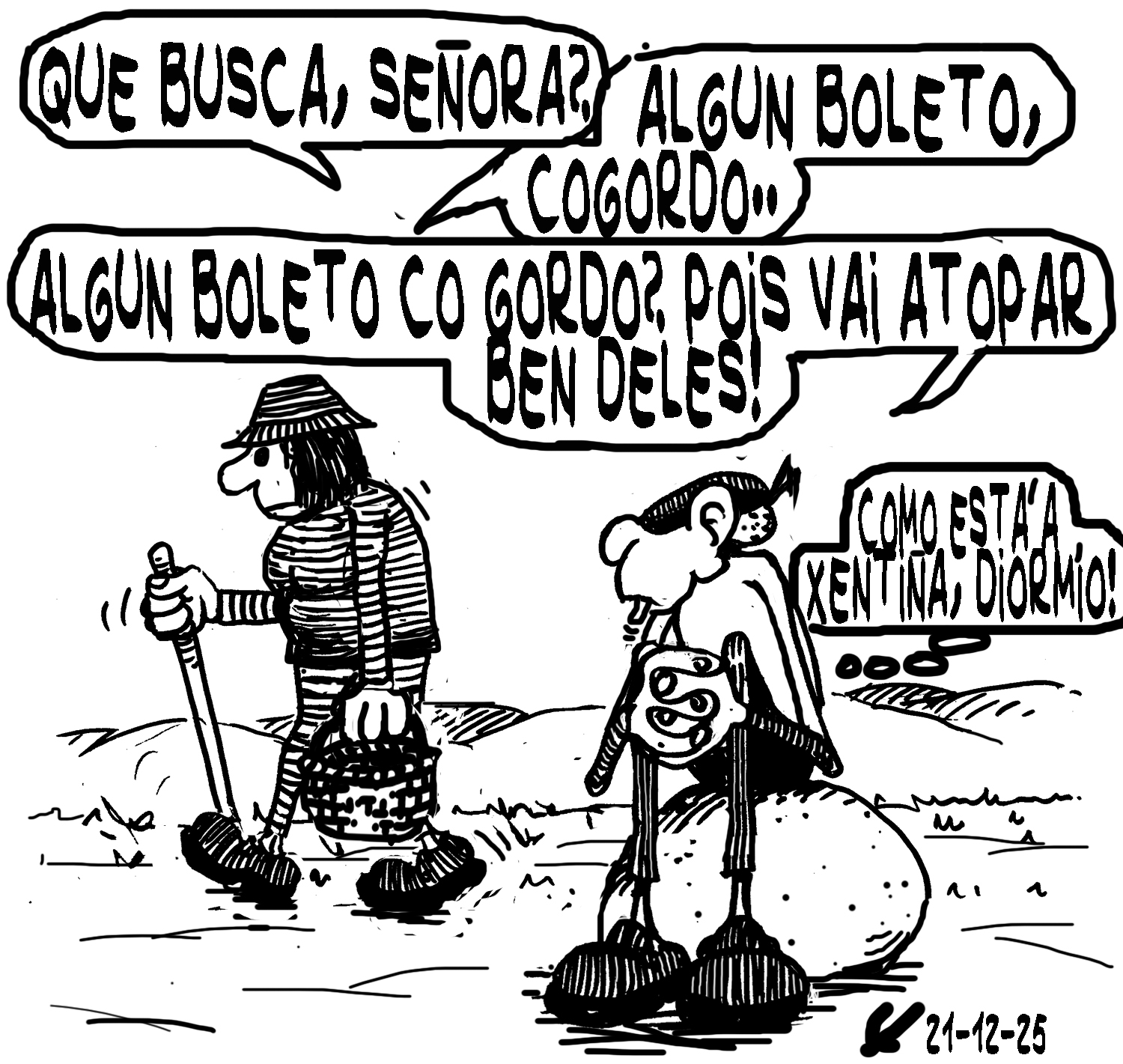 Viñeta de O Carrabouxo do 21 de decembro de 2025