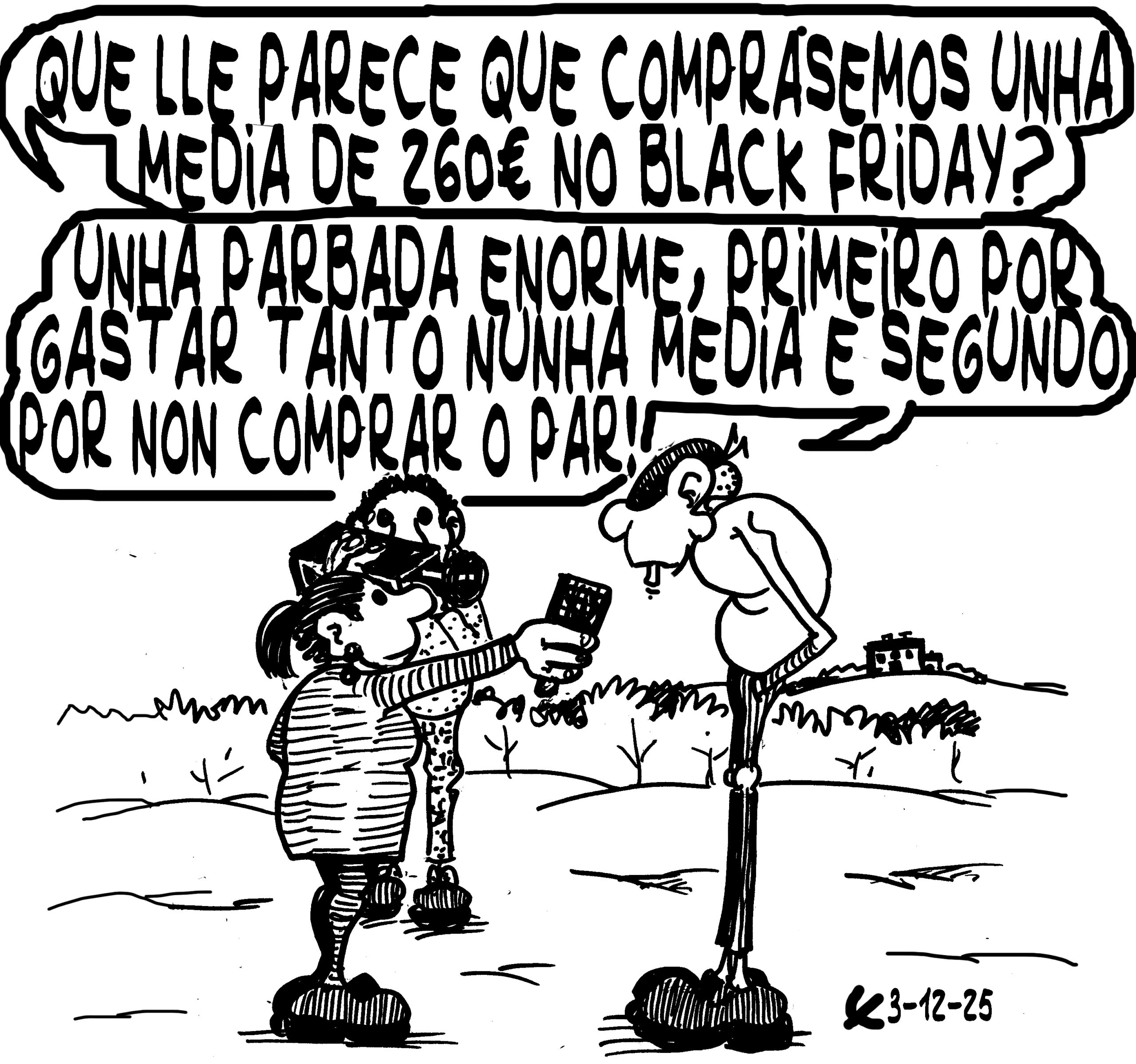 Viñeta de O Carrabouxo do 3 de decembro de 2025