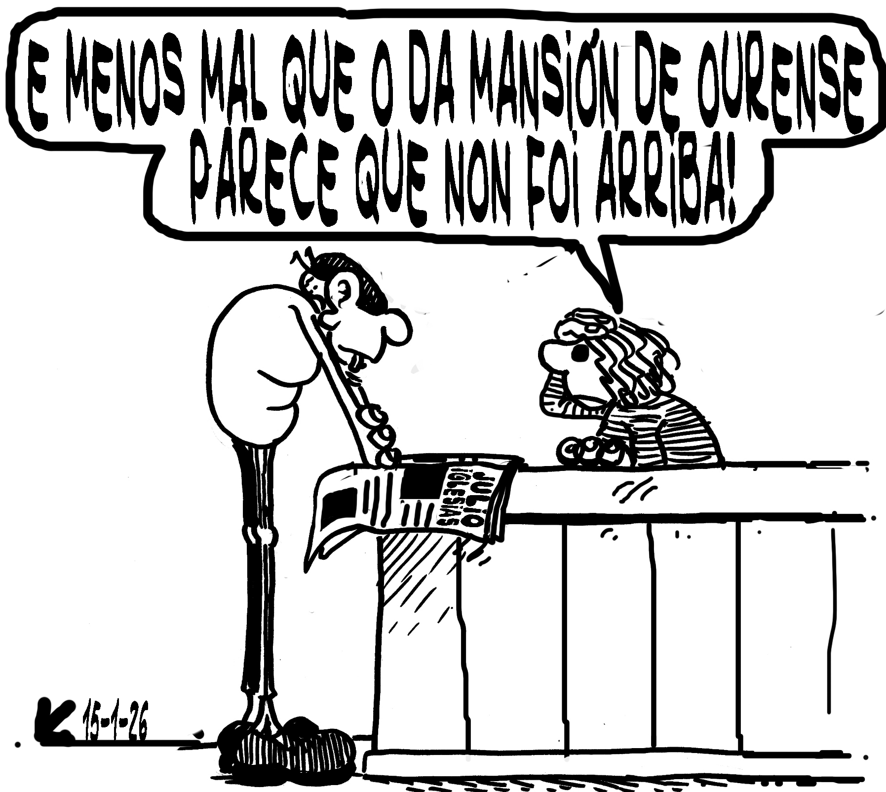 Viñeta de O Carrabouxo do 15 de xaneiro de 2026