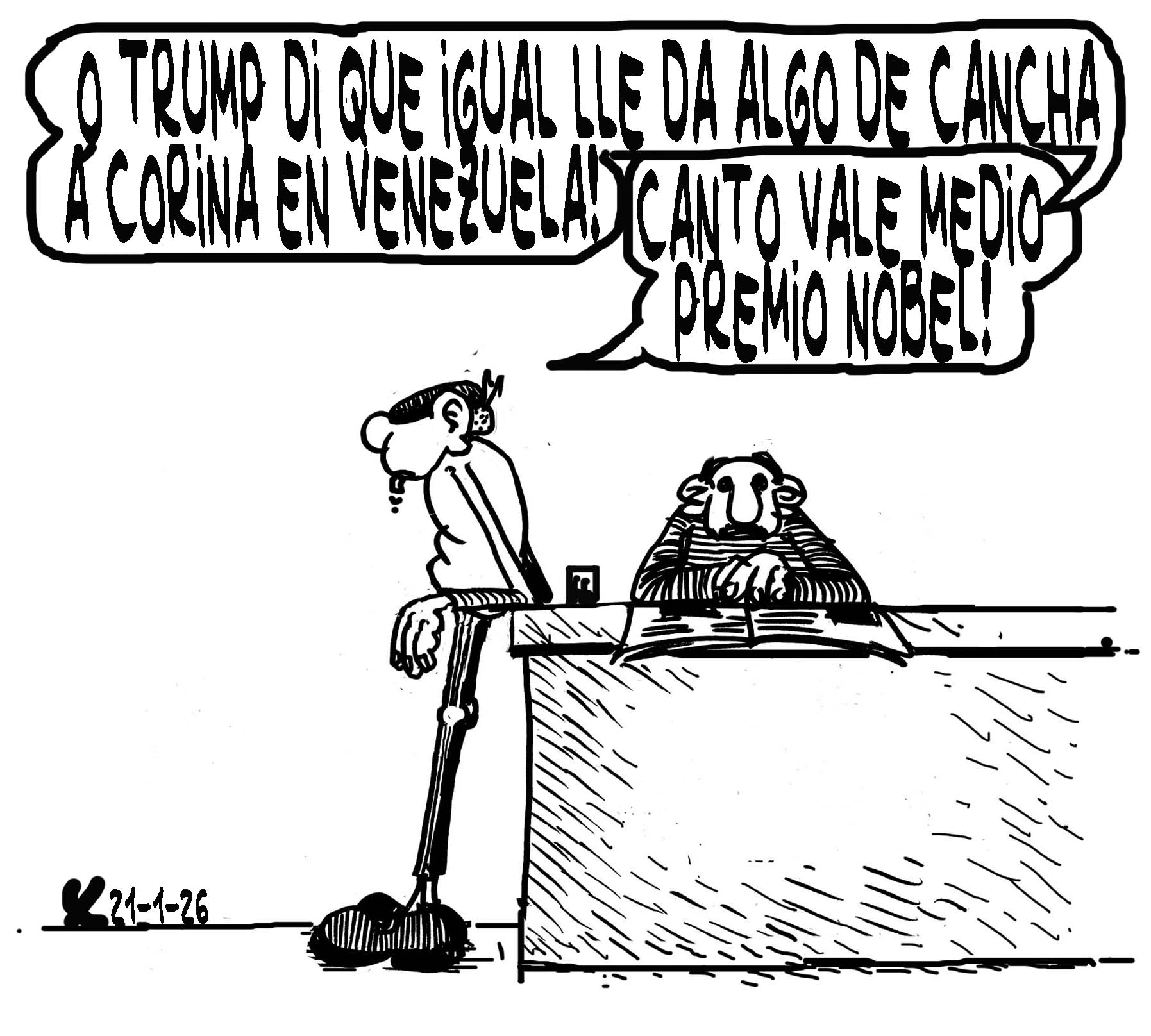 Viñeta de O Carrabouxo do 21 de xaneiro de 2026