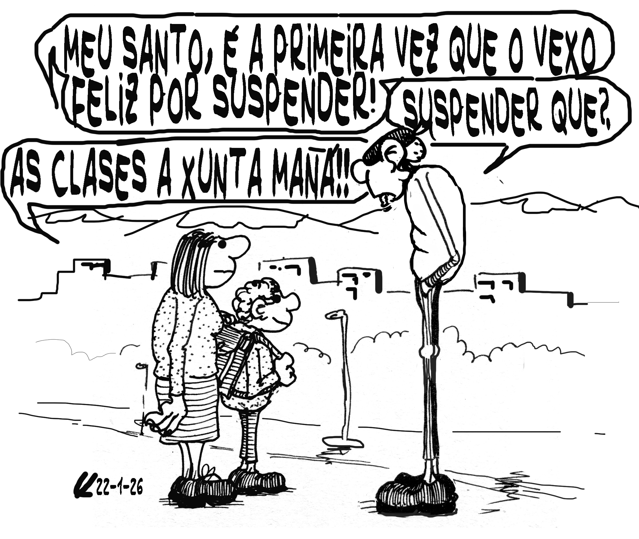 Viñeta de O Carrabouxo do 22 de xaneiro de 2026