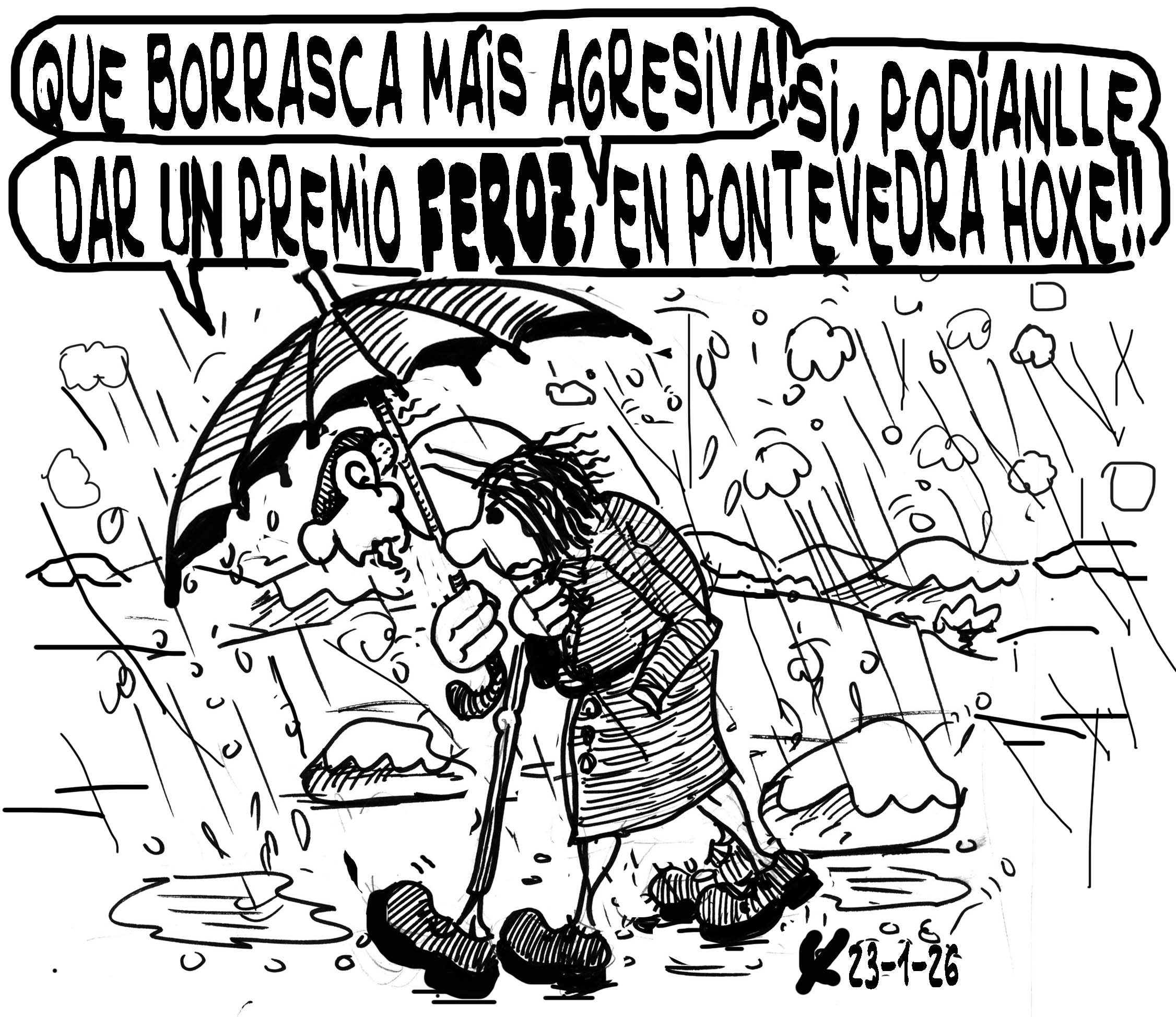 Viñeta de O Carrabouxo do 23 de xaneiro de 2026