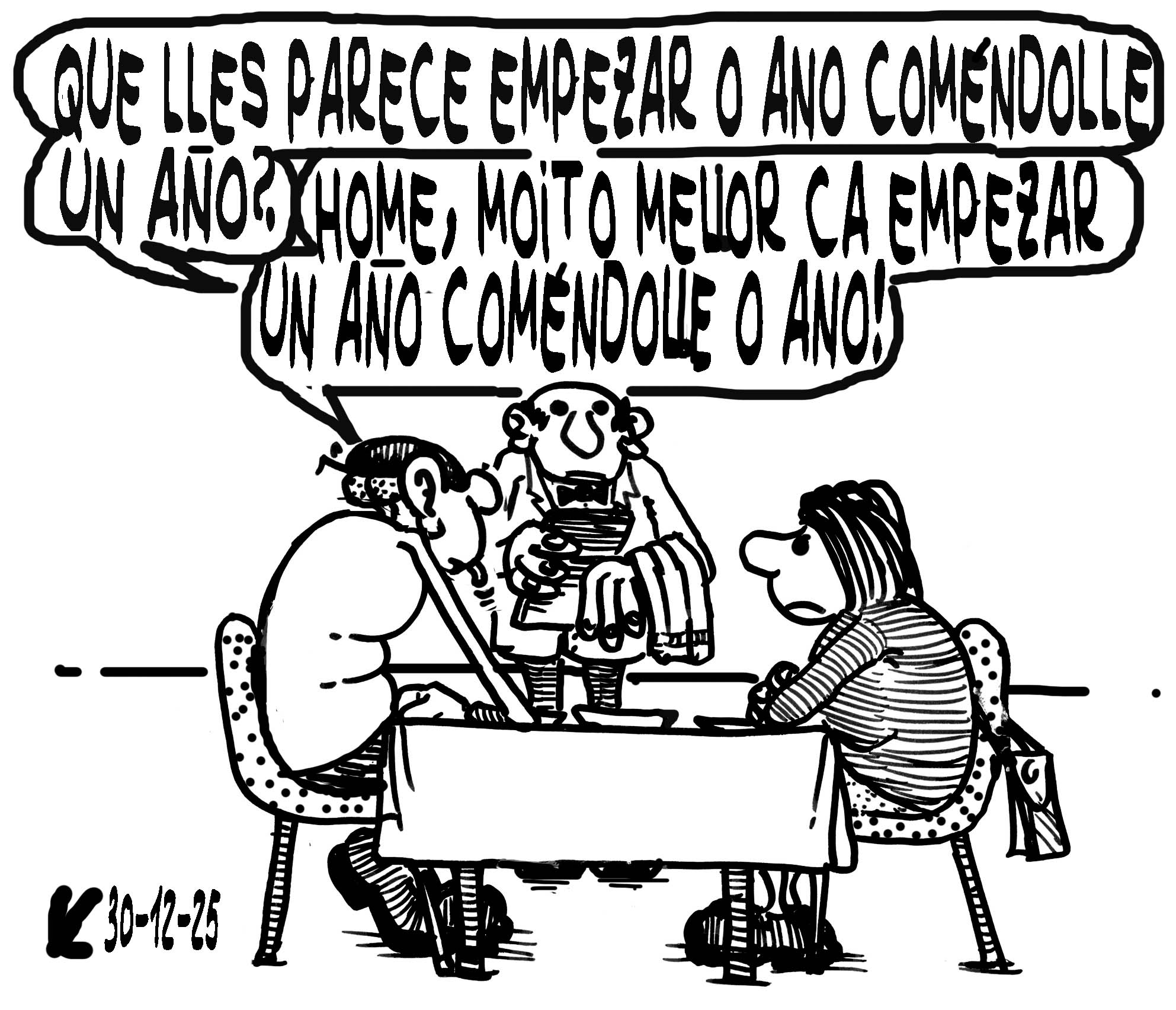 Viñeta de O Carrabouxo do 30 de decembro de 2025