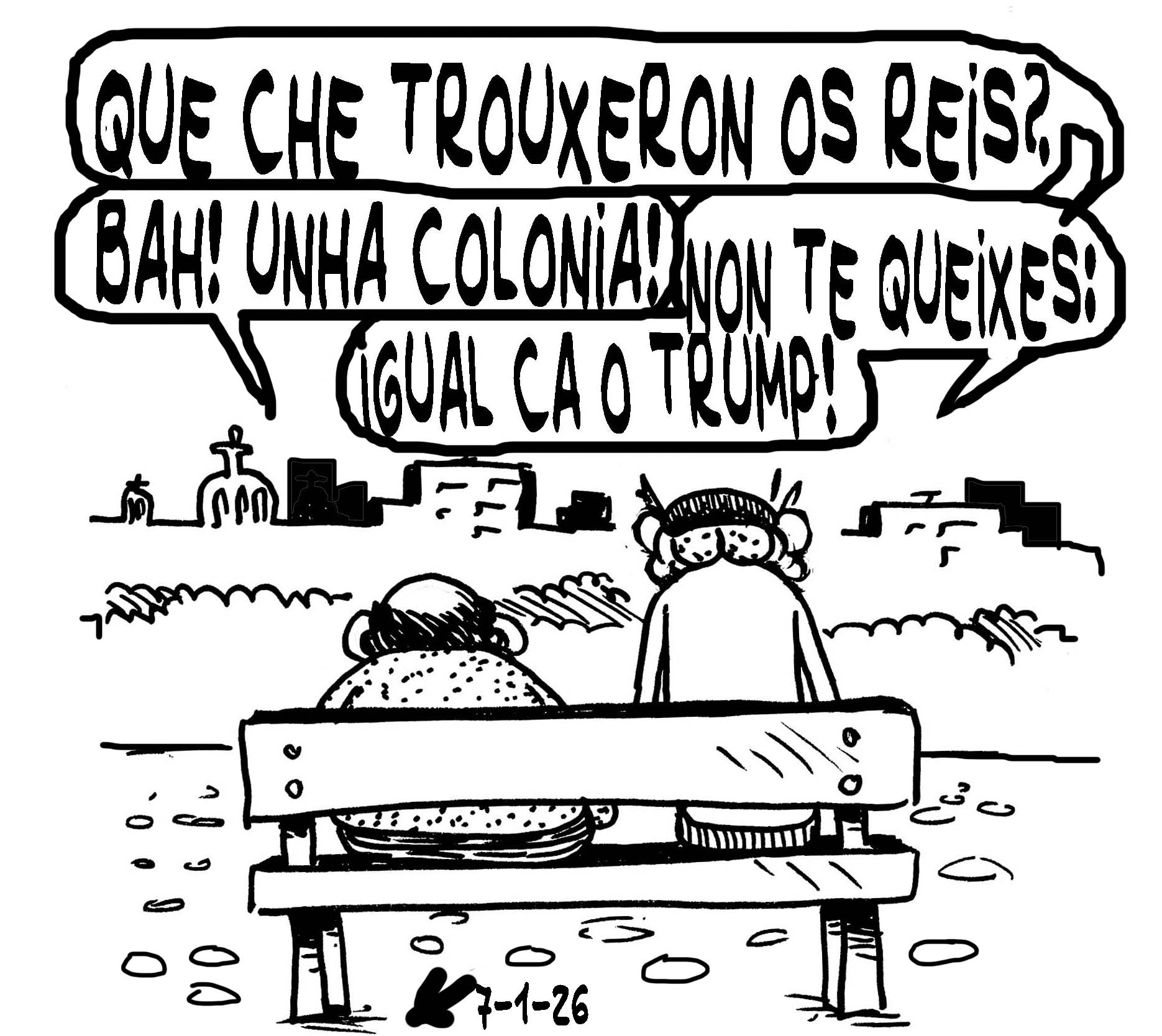 Viñeta de O Carrabouxo do 7 de xaneiro de 2026