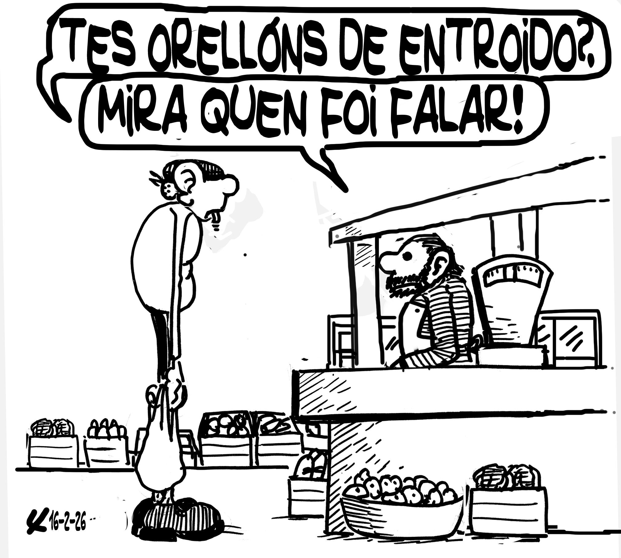 Viñeta de O Carrabouxo do 16 de febreiro de 2026