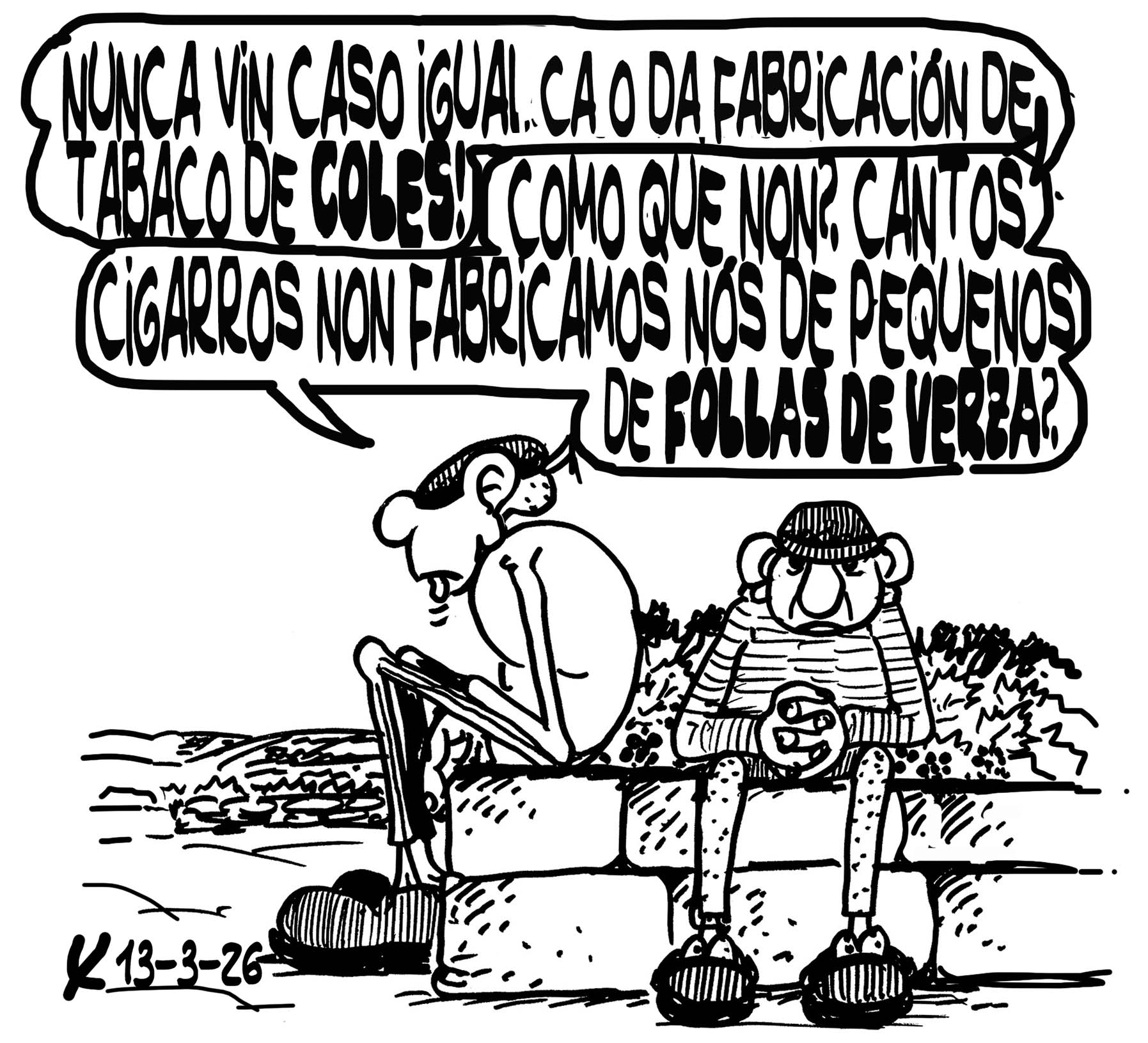 Viñeta de O Carrabouxo do 13 de marzo de 2026