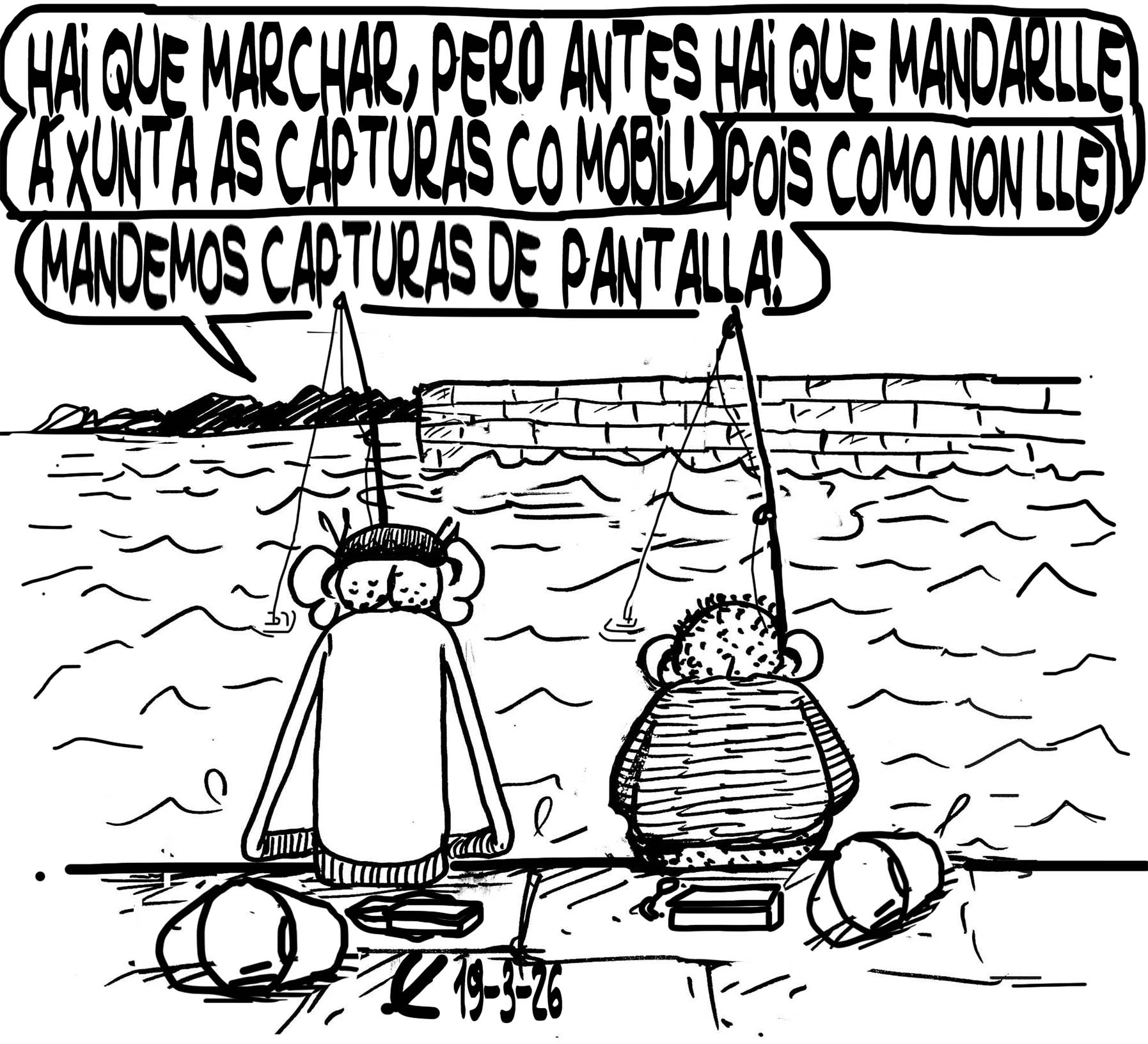 Viñeta de O Carrabouxo do 19 de marzo de 2026