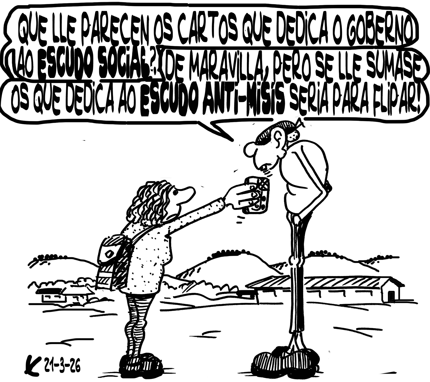 Viñeta de O Carrabouxo do 21 de marzo de 2026