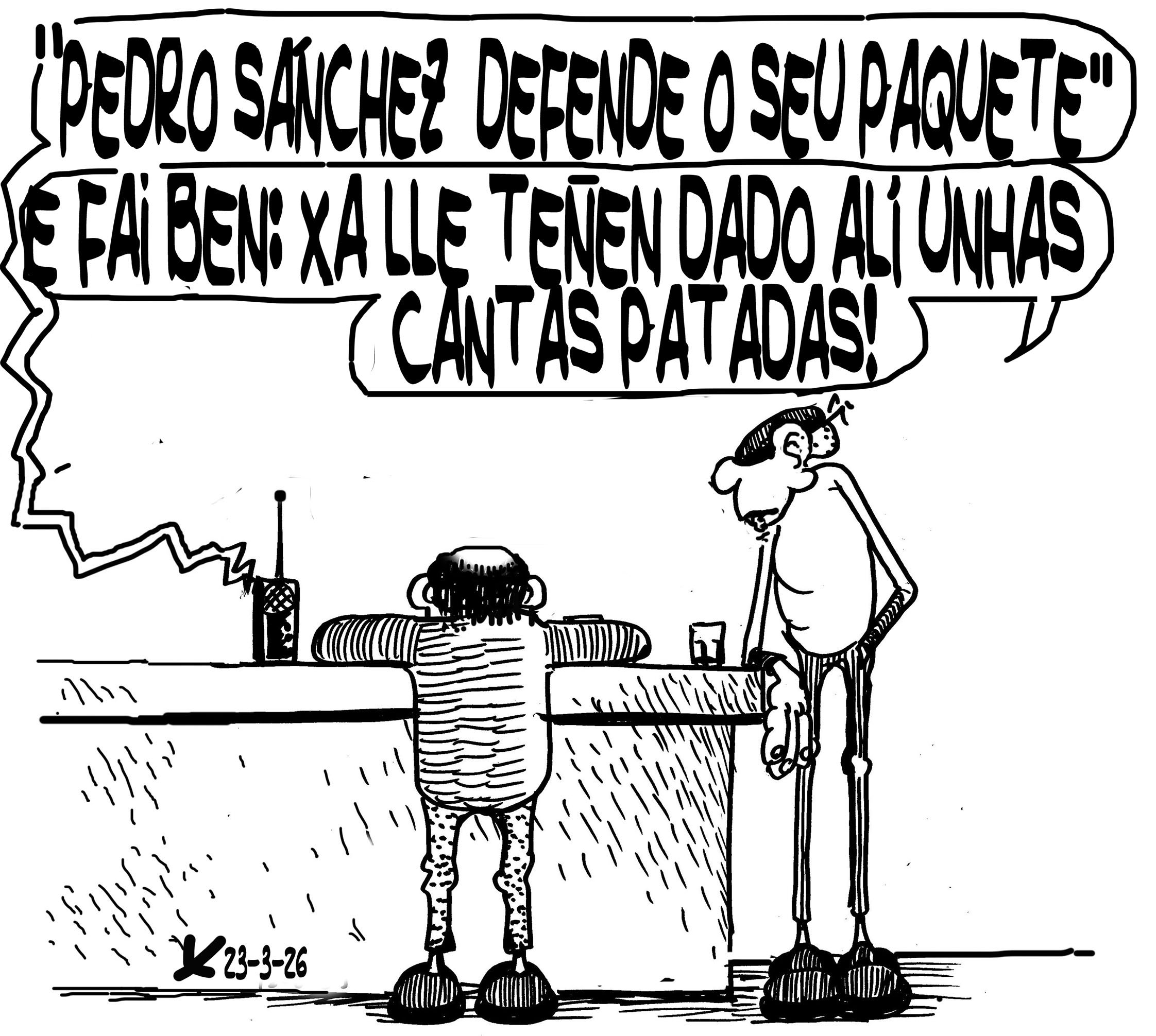 Viñeta de O Carrabouxo do 23 de marzo de 2026