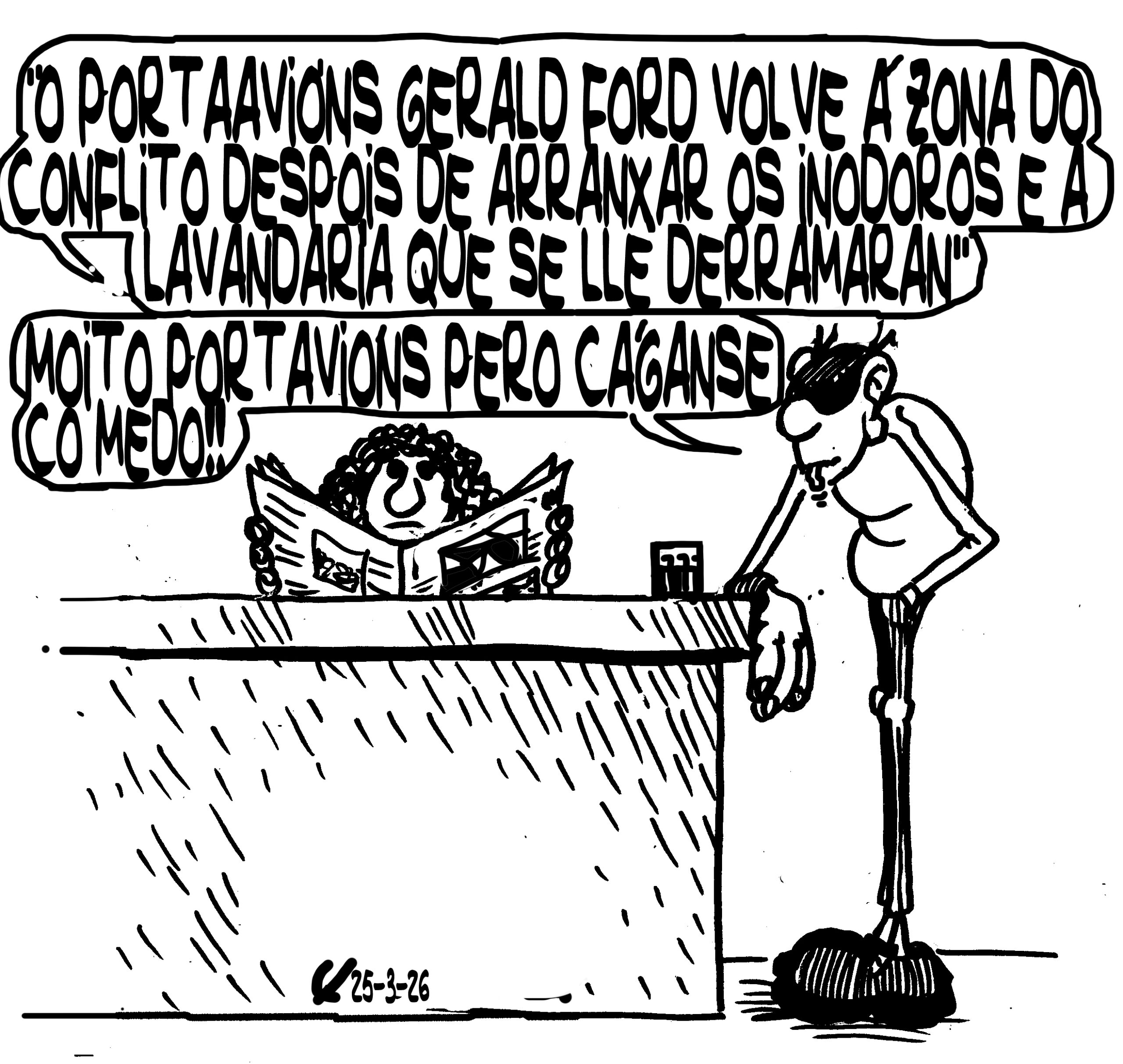 Viñeta de O Carrabouxo do 25 de marzo de 2026